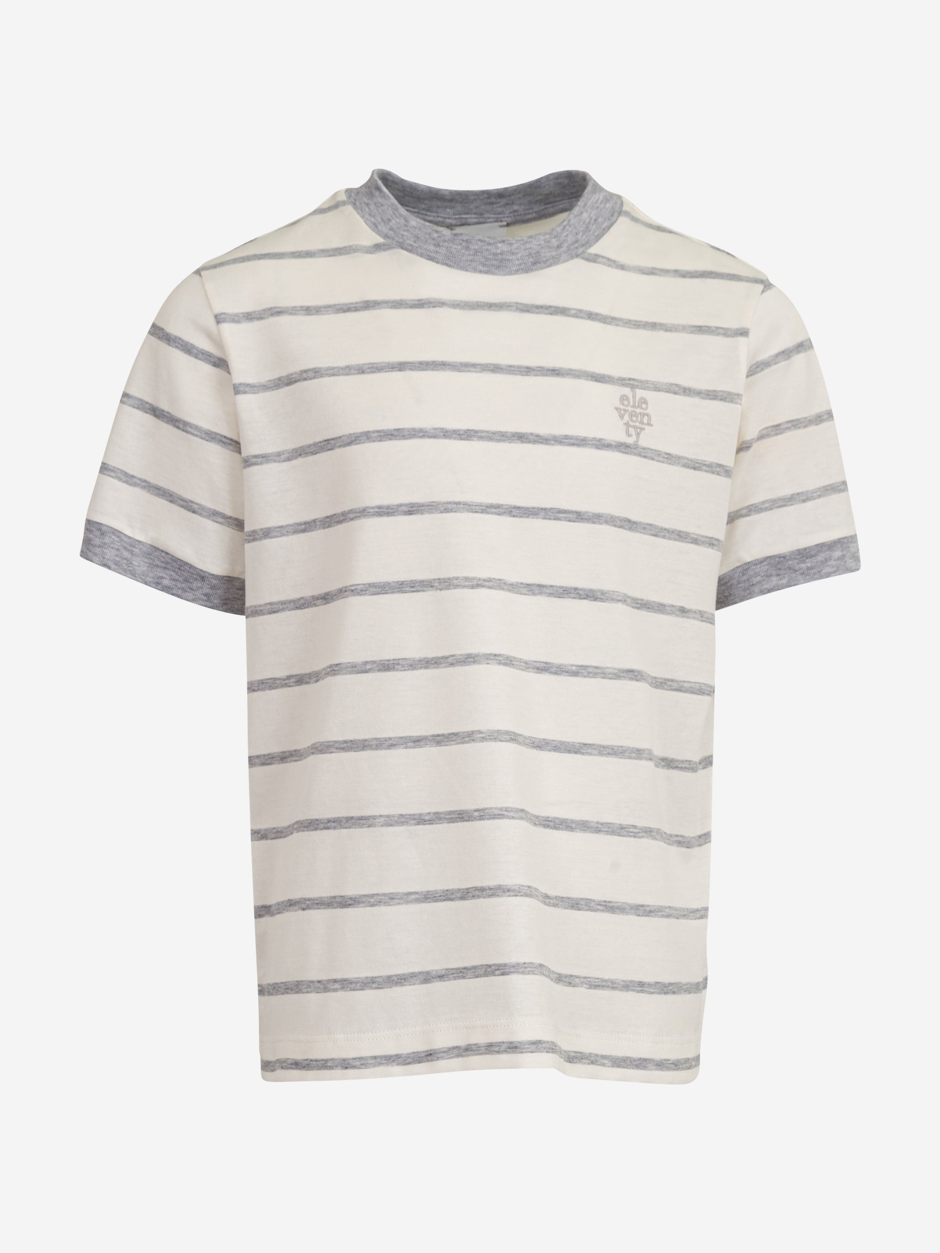 Boys Striped Logo T-Shirt in Ivory Buy Cheap Cheap