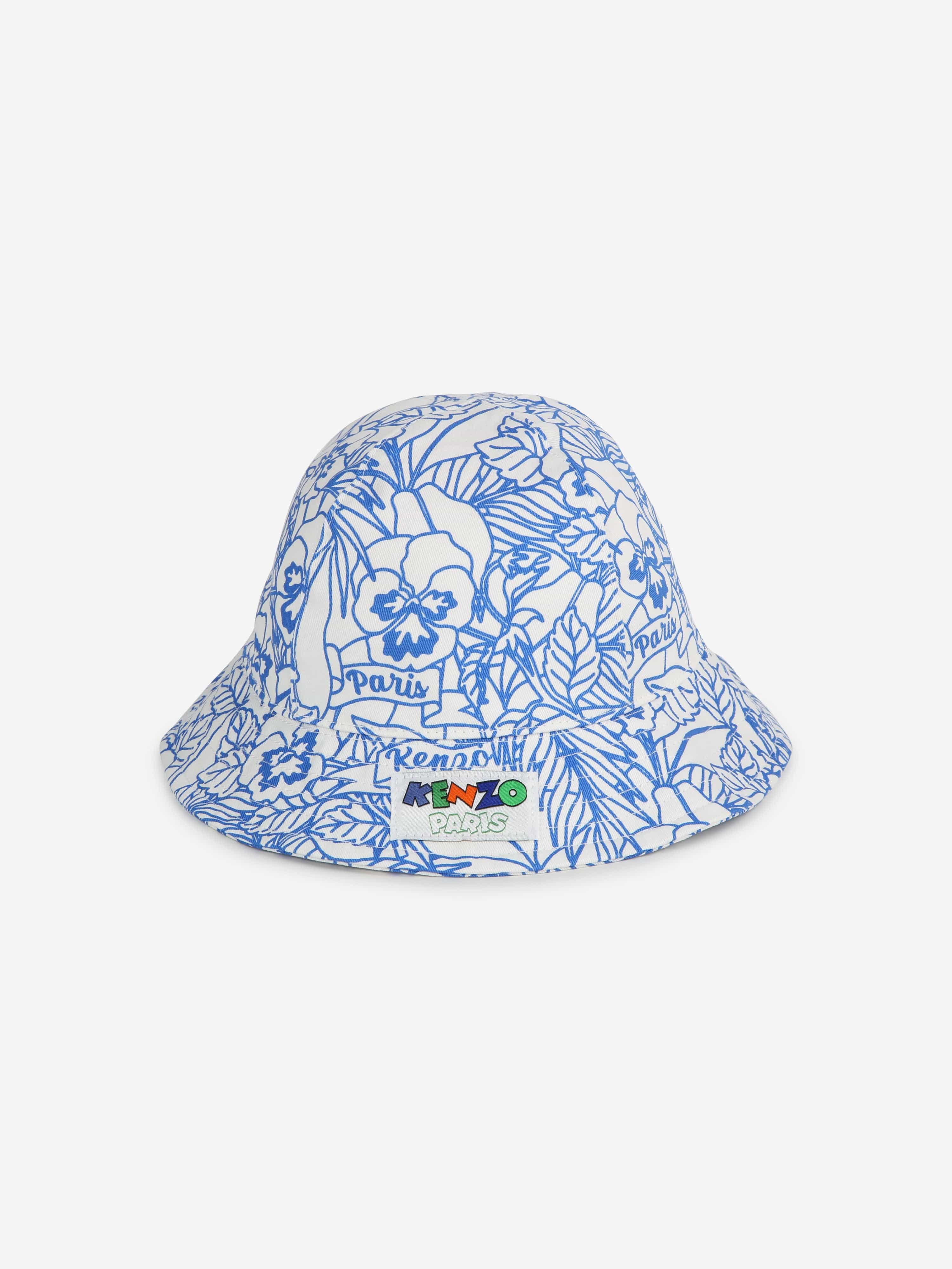 KENZO Baby Boke Flower Bucket Hat in Ivory Popular Cheap Online