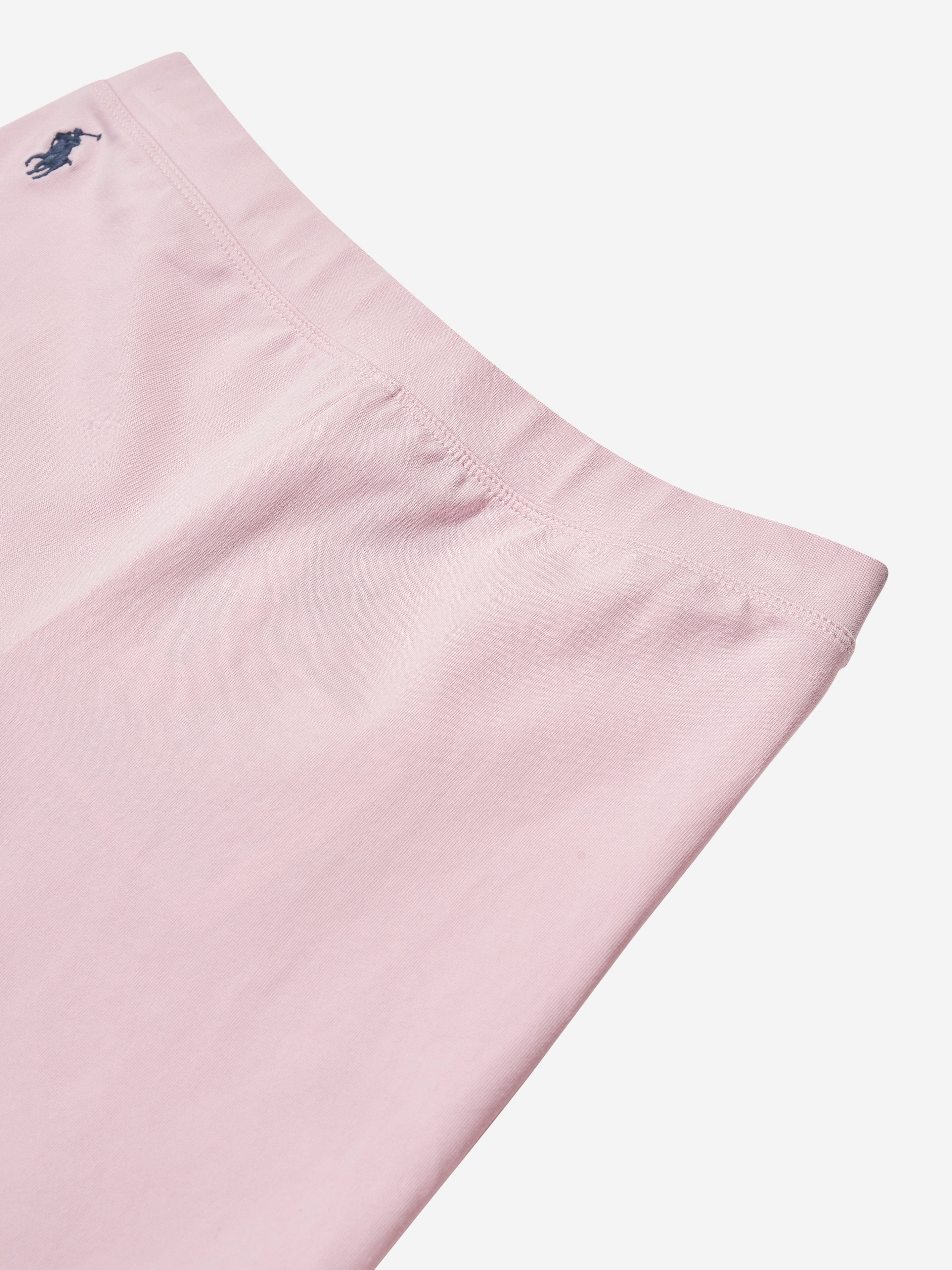 Ralph Lauren Girls Logo Cycling Shorts in Pink Cheap High Quality