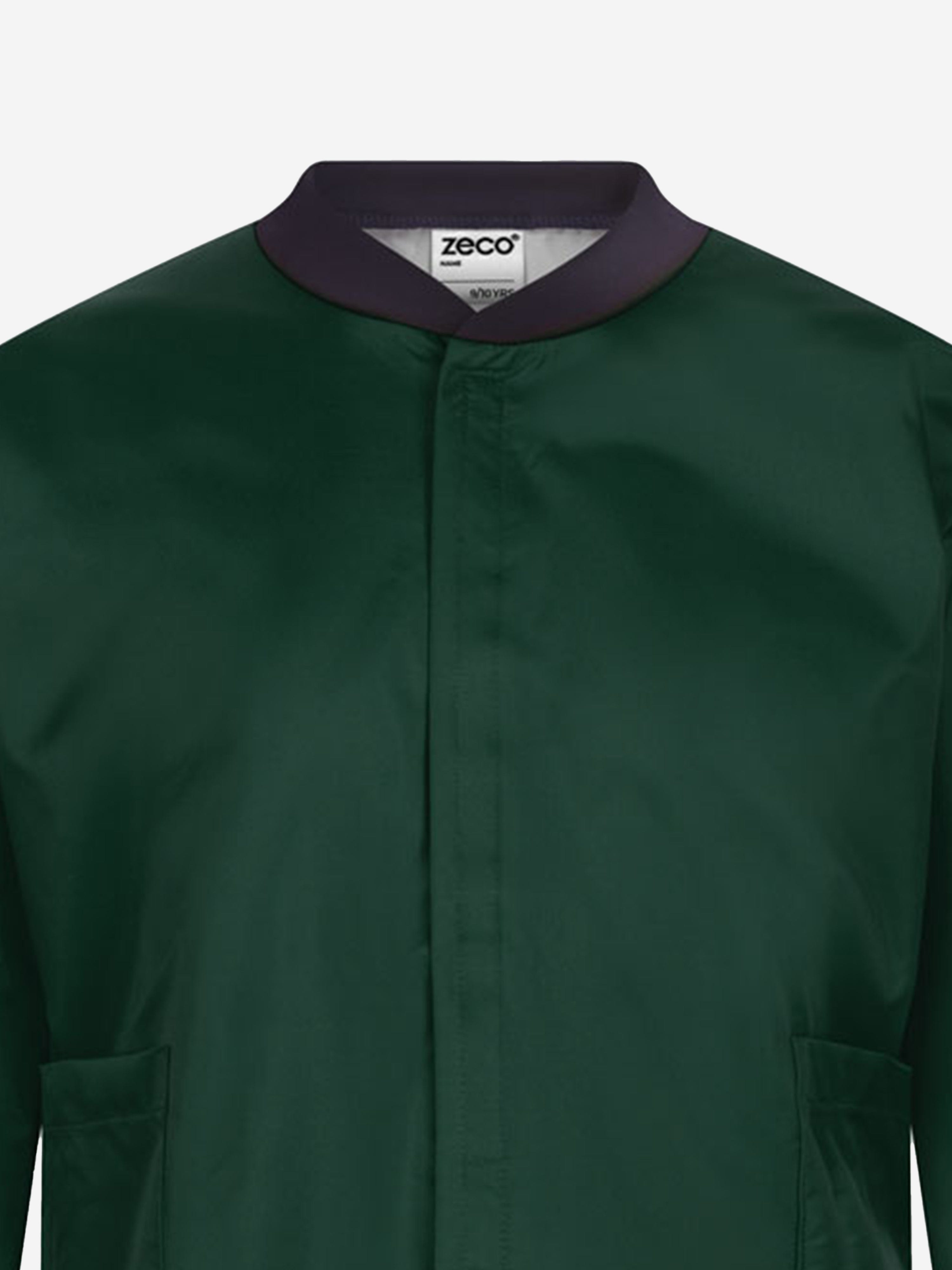 Zeco Kids School Painting Smock in Green Free Shipping Cost