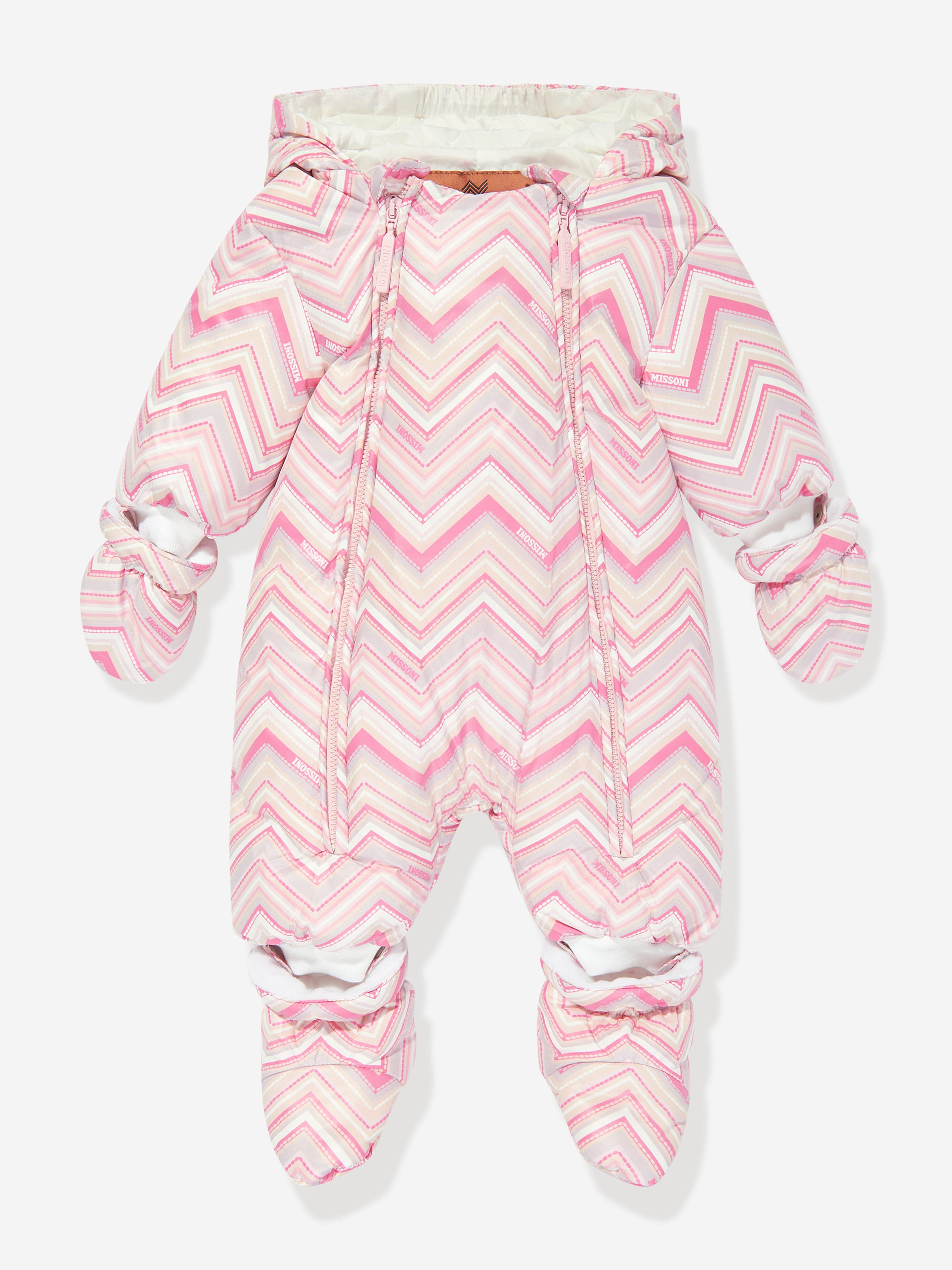 Missoni Baby Girls Zigzag Snowsuit in Pink Very Cheap Cheap Online