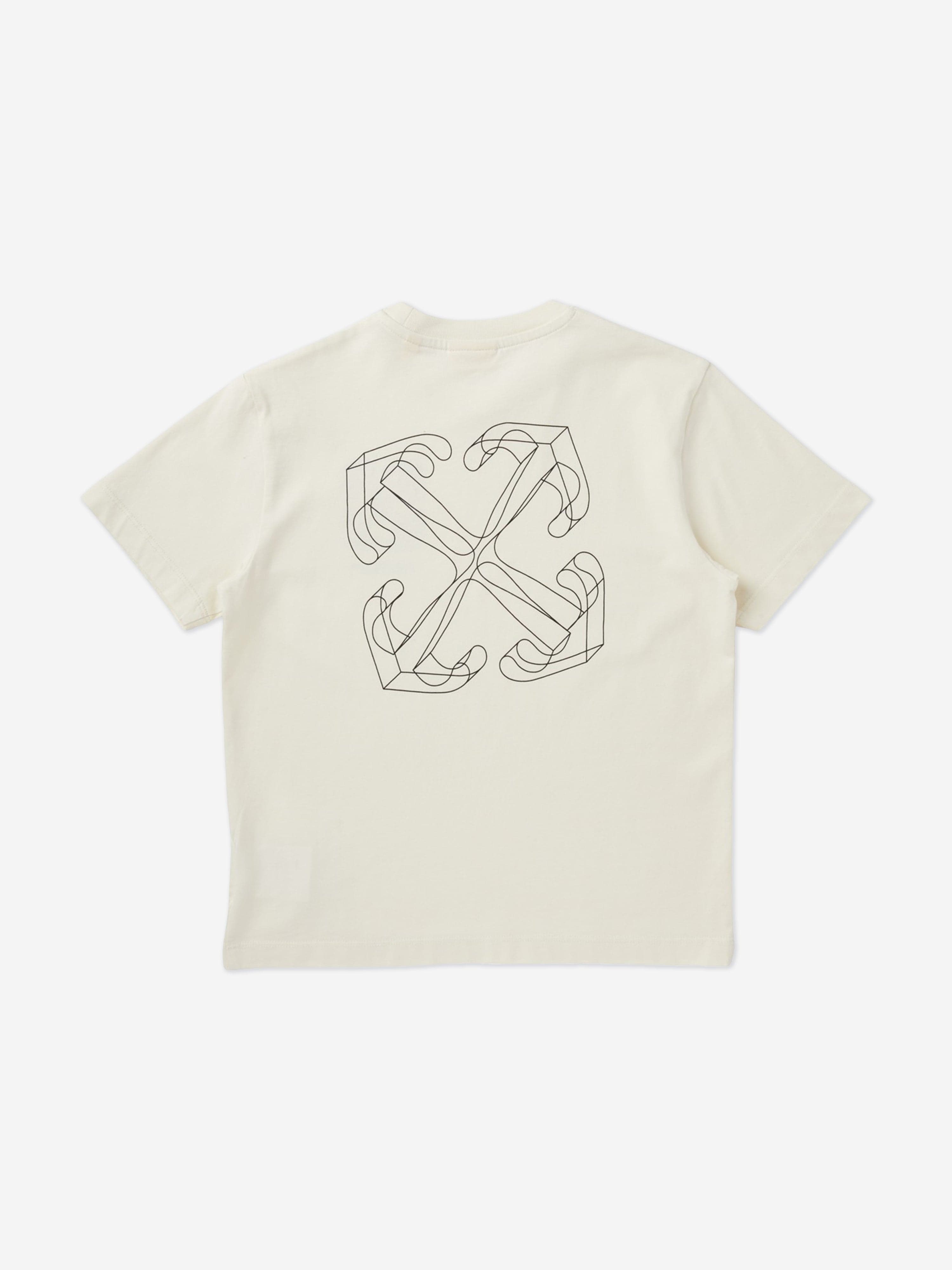 Off-White Kids Arrow 3D T-Shirt in White Sale Low Pice