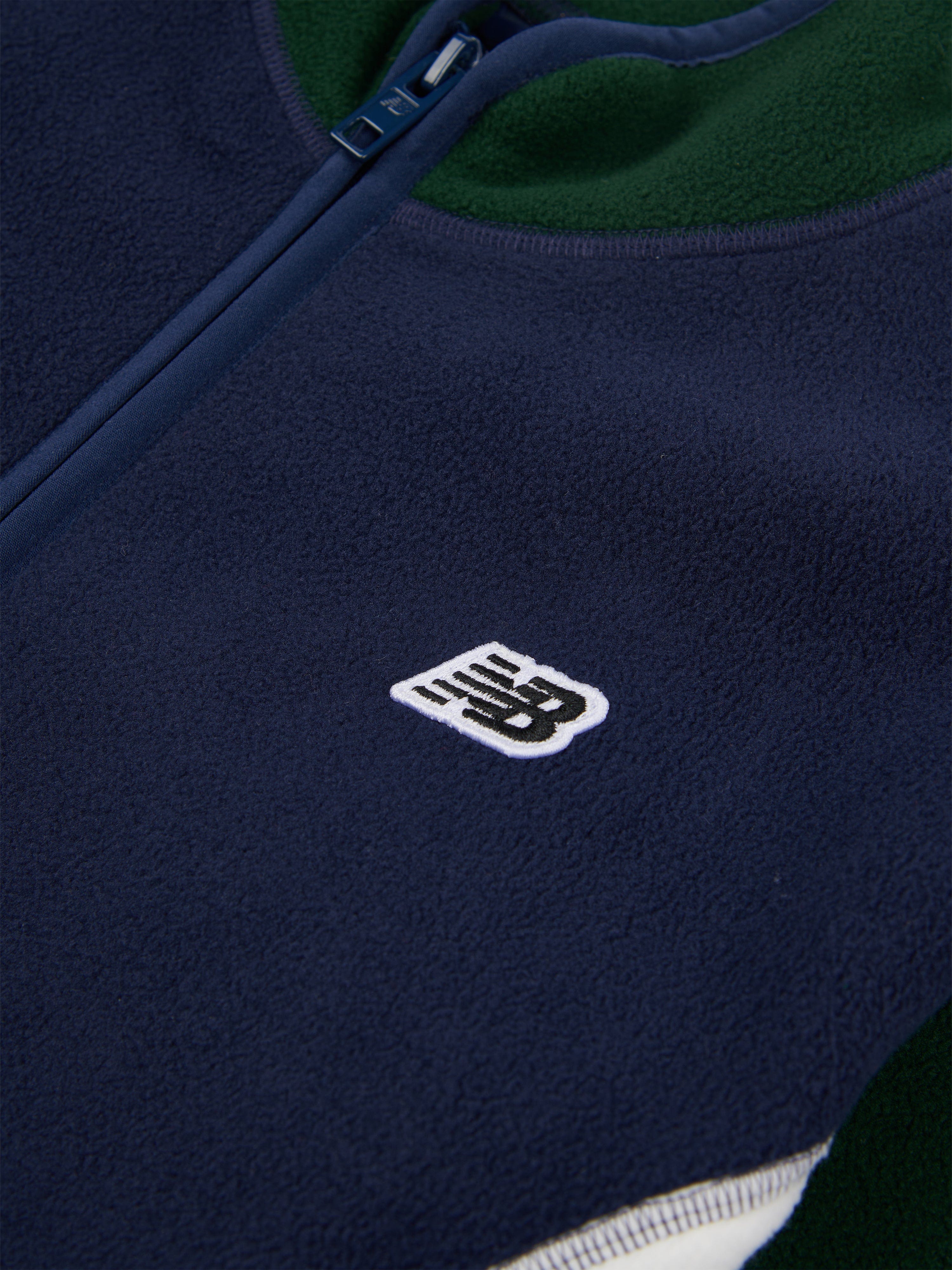 New Balance Boys Premium Polar Fleece Zip Up Top in Navy Best