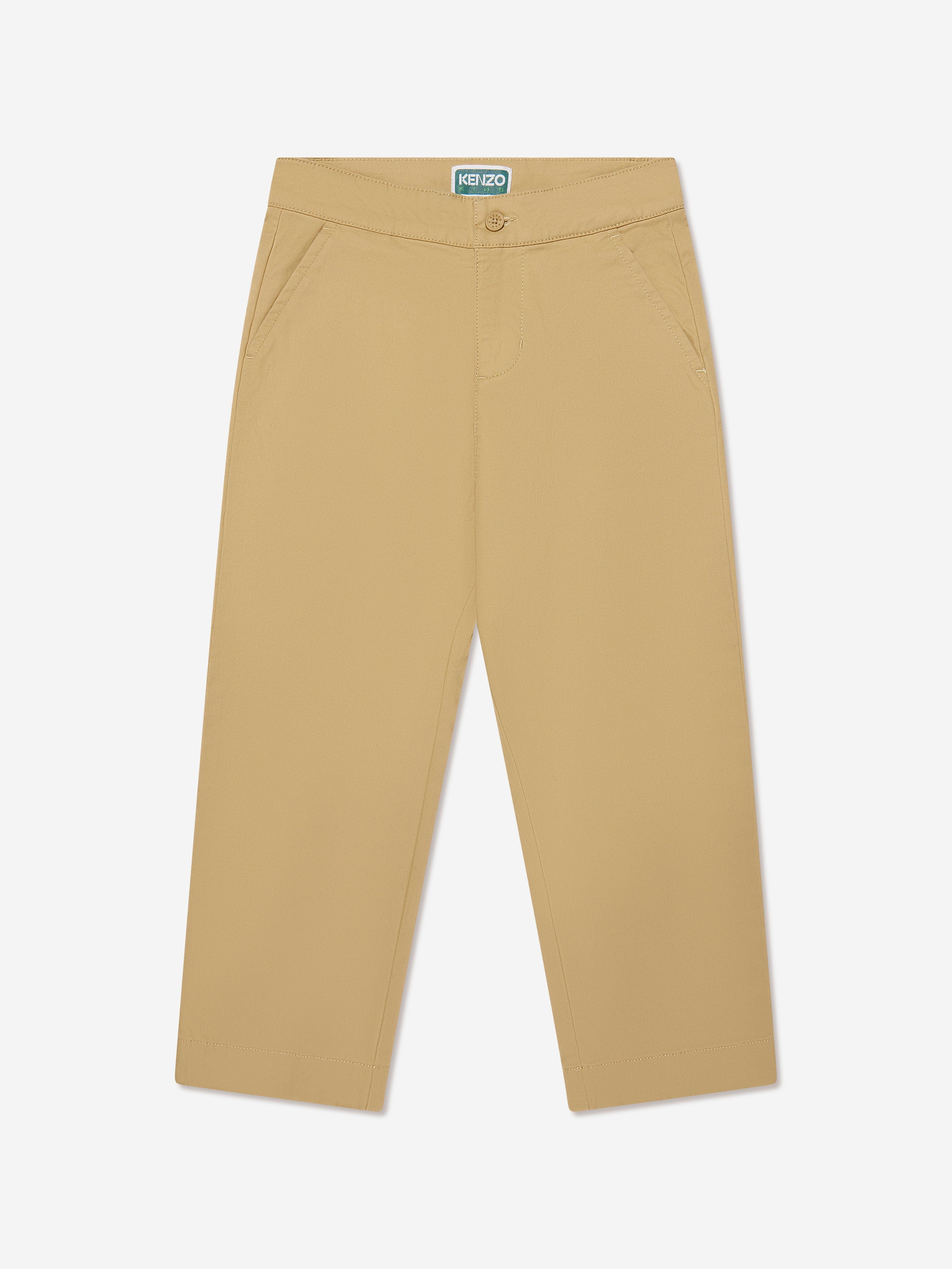 KENZO Kids Loose Fit Trousers in Beige Clearance Best Pices