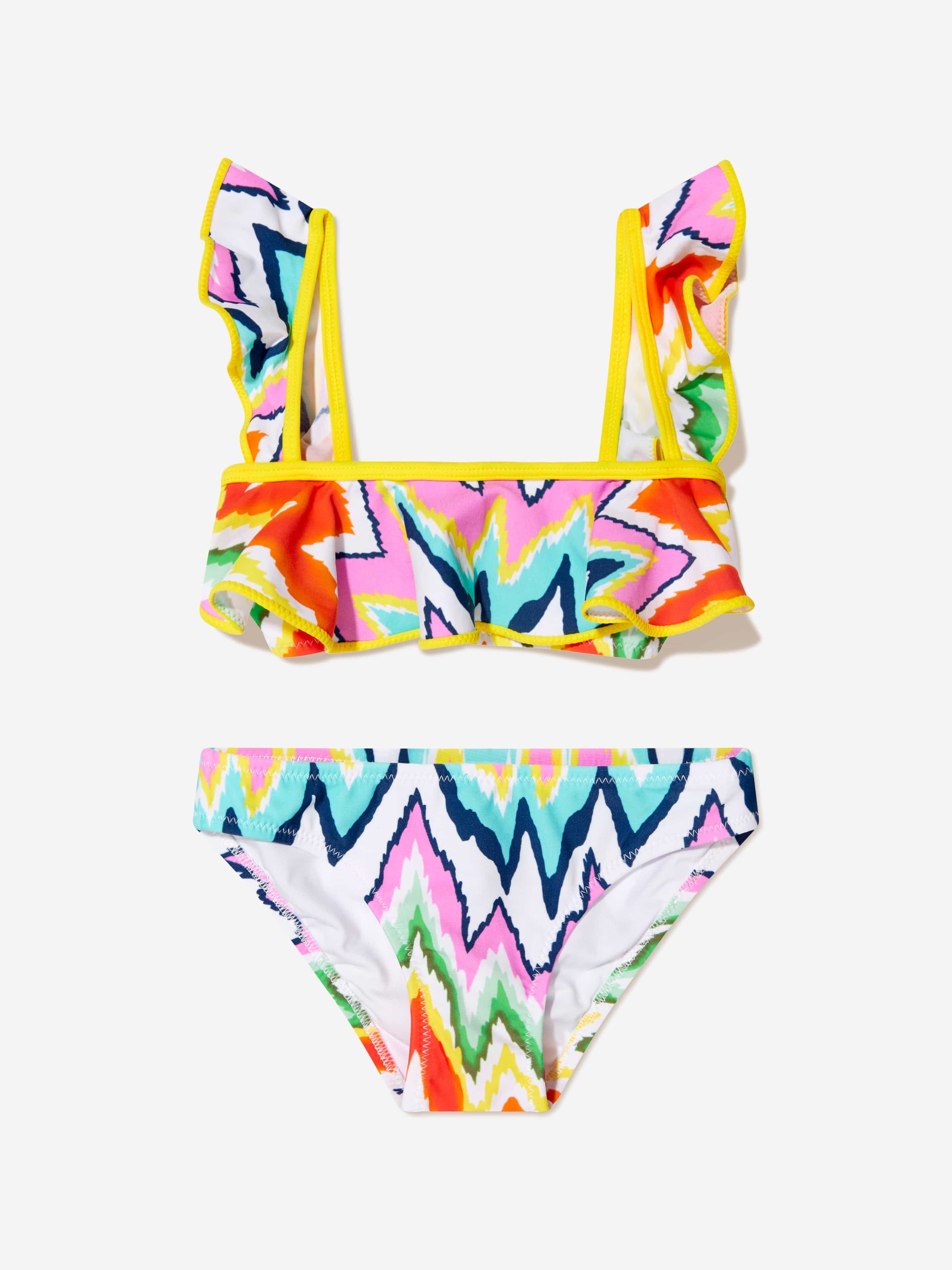 Nessi Byrd Girls Akeno Zig Zag Bikini in Multicolour Outlet With Credit Card