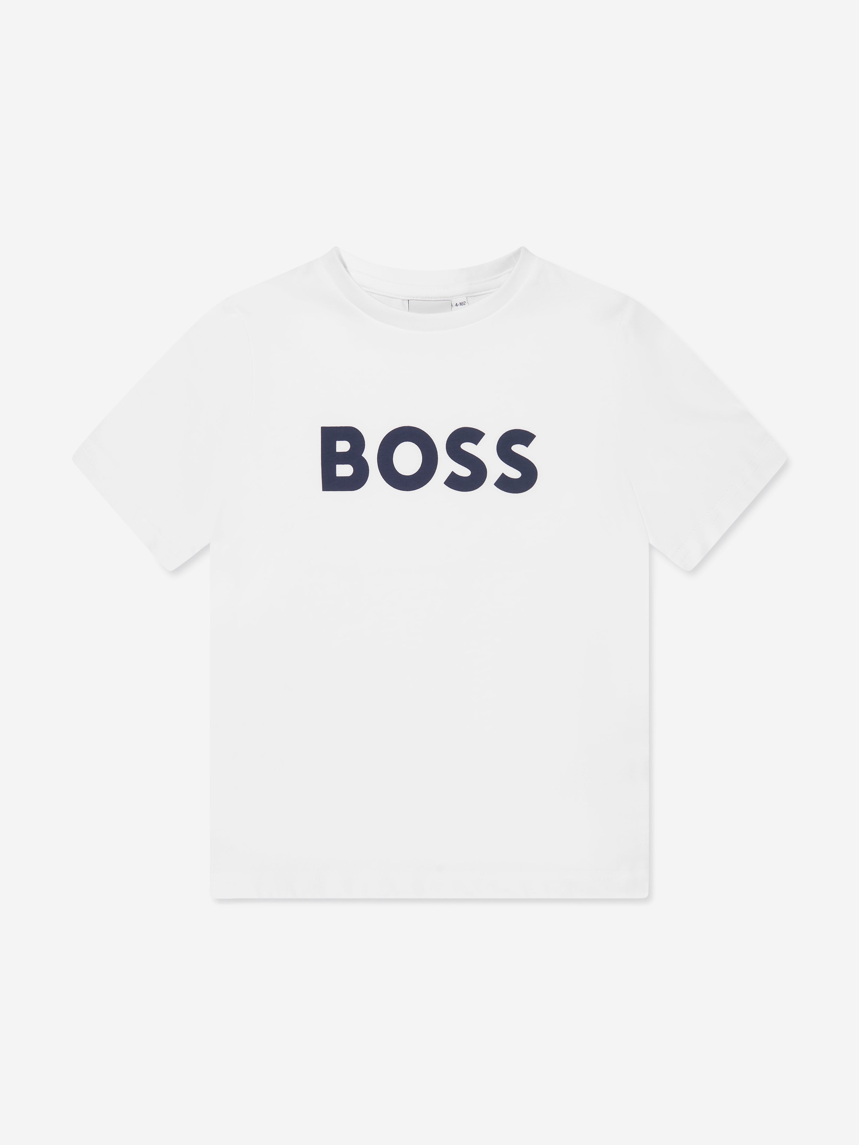 BOSS Boys Logo T-Shirt in White Buy Cheap Clearance