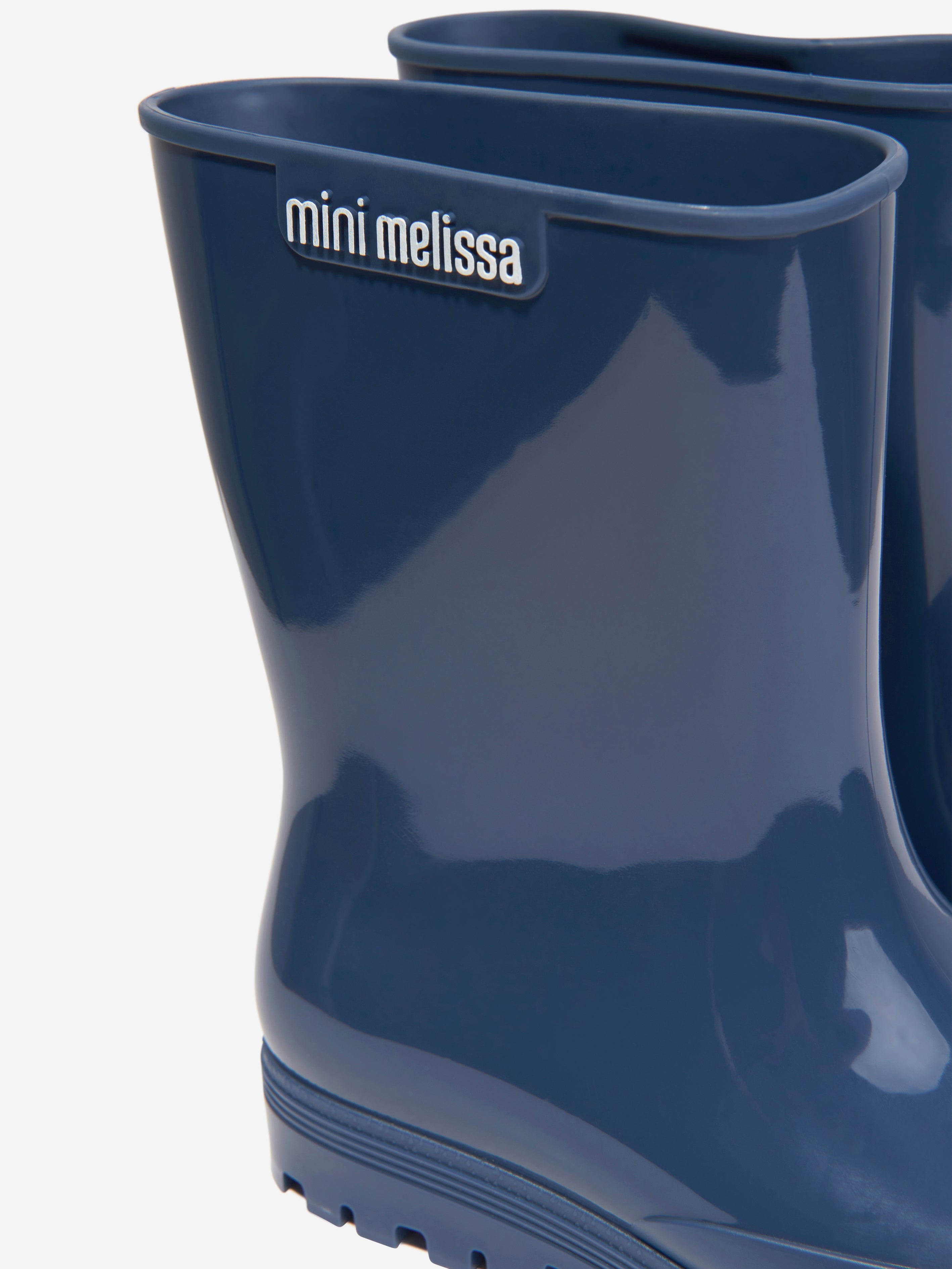 Mini Melissa Girls Welly Boots in Navy Extremely Cheap Pice