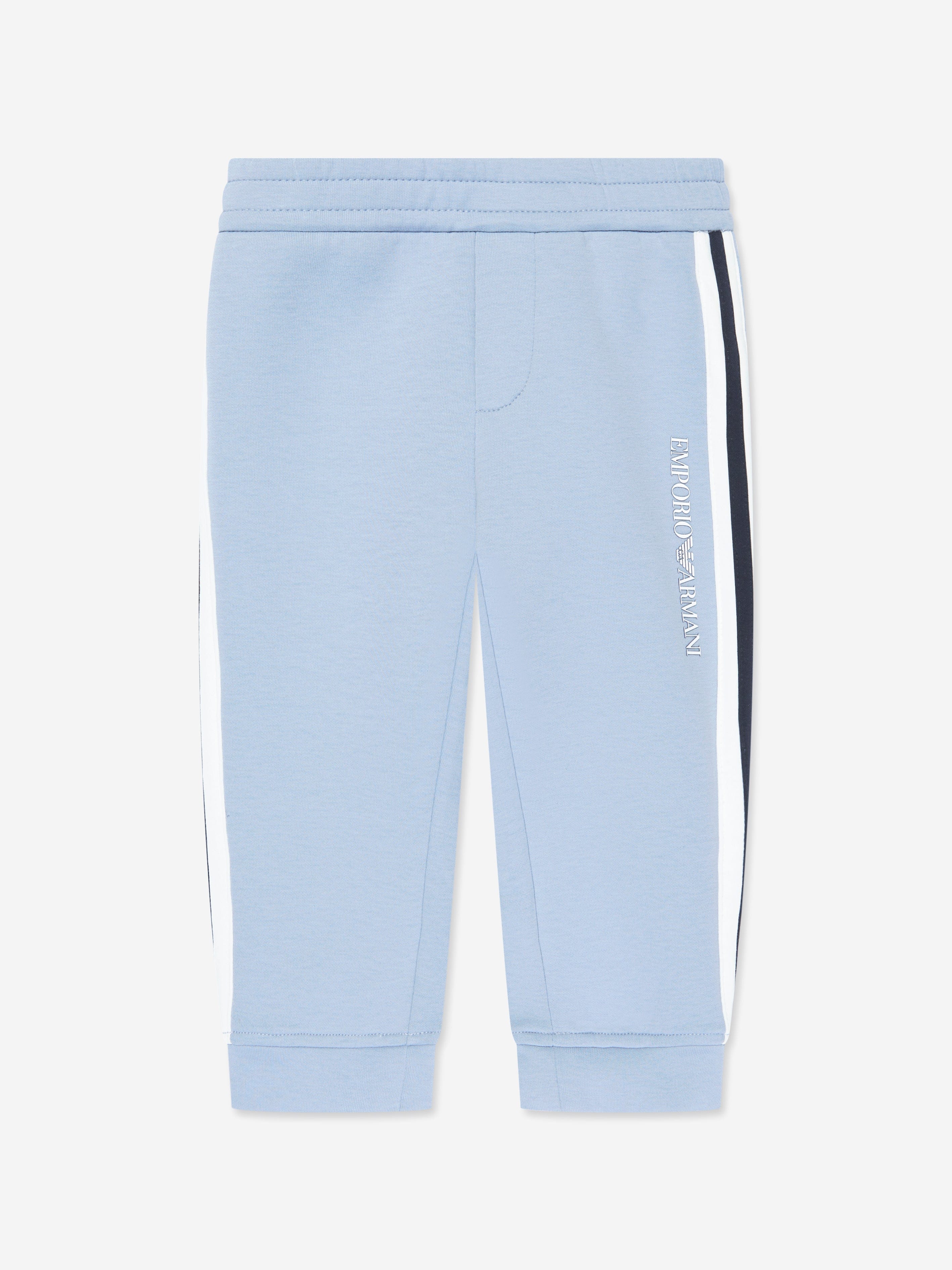 Emporio Armani Baby Boys Logo Joggers In Blue Where To Buy