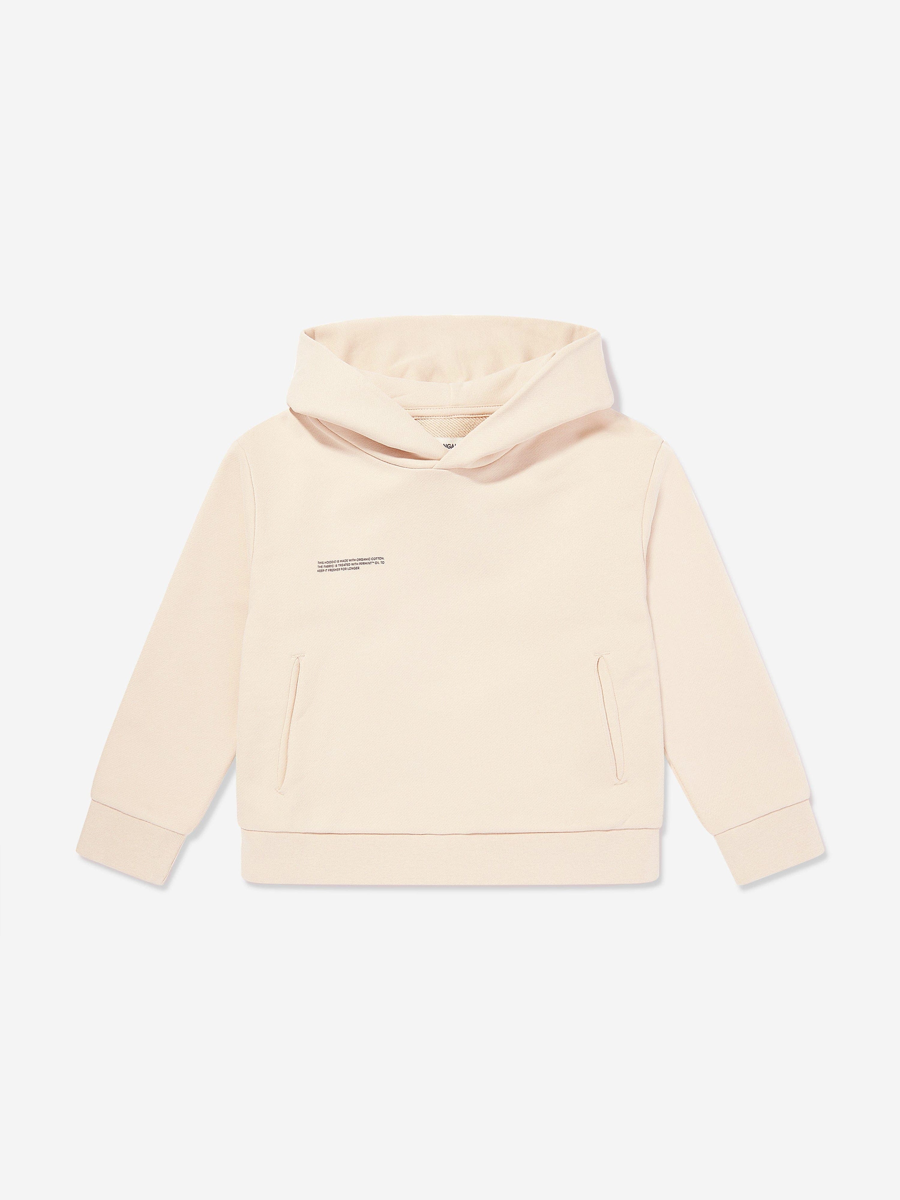 PANGAIA Kids 365 Midweight Hoodie in Beige Footlocker Pictures Online