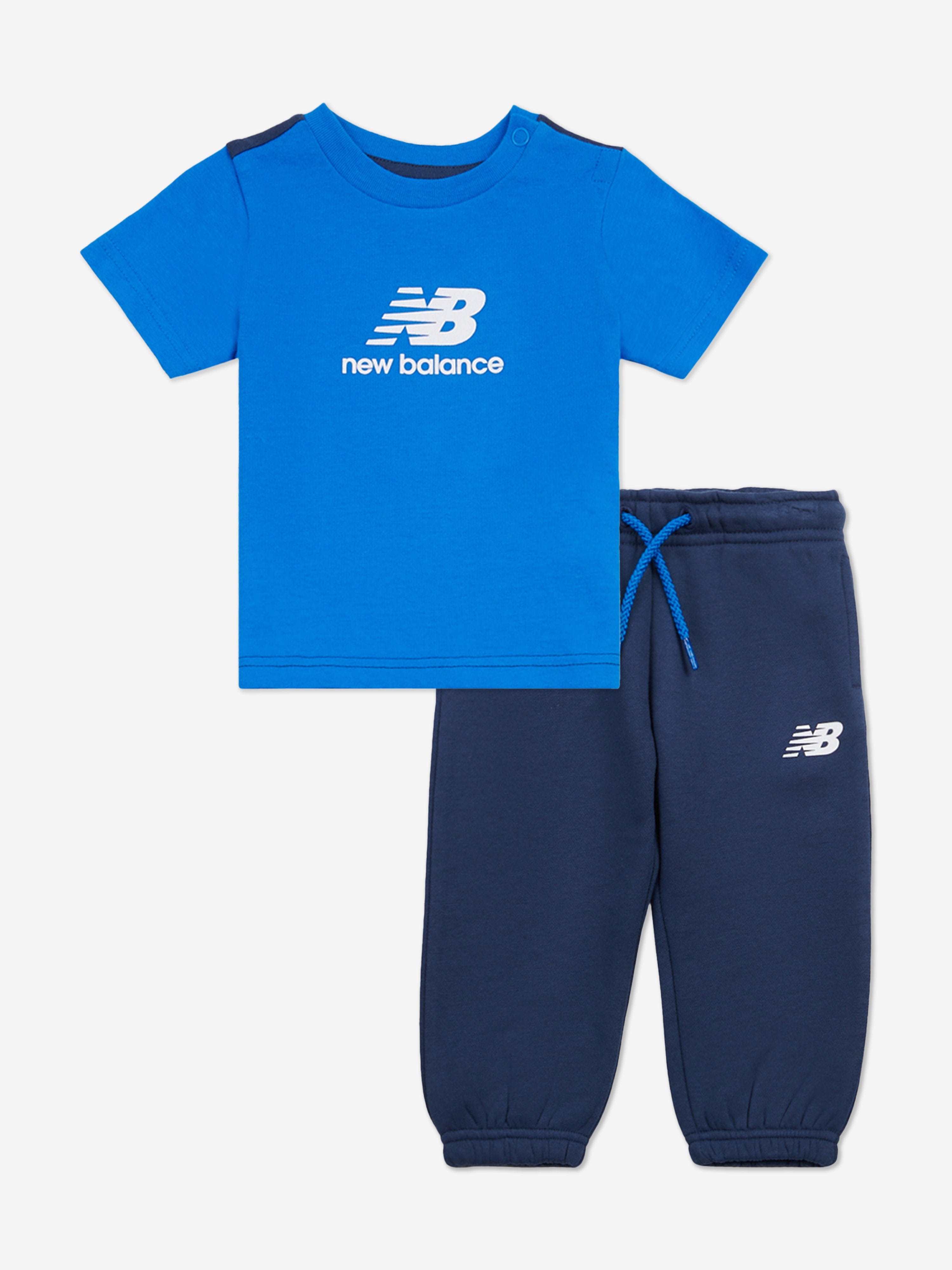 New Balance Baby Boys T-Shirt and Joggers Set in Blue Free Shipping Largest Supplier