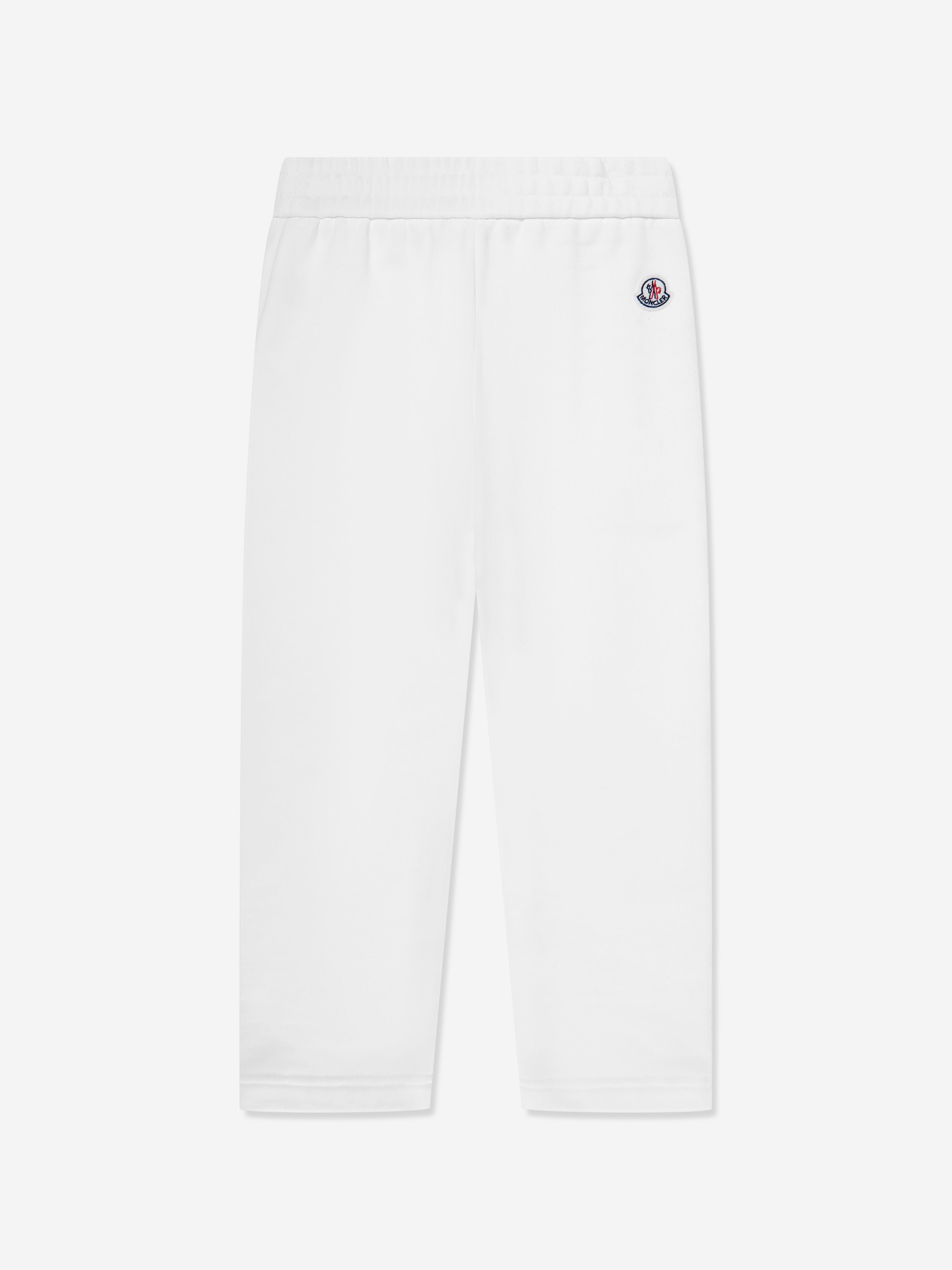 Moncler Enfant Boys Logo Sweatpants in White Cheap Sale Big Sale