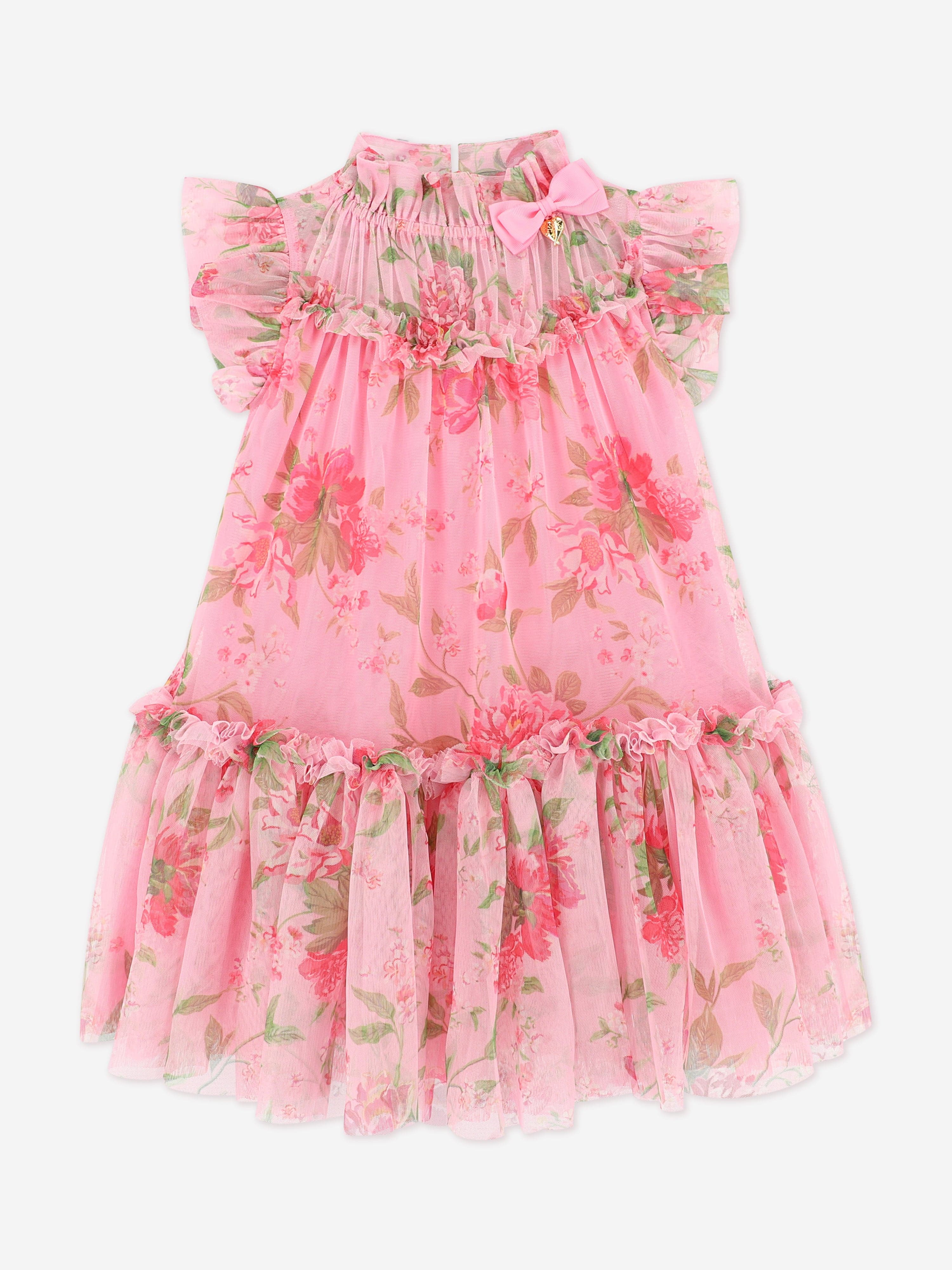 Girls Marigold Flower Dress in Pink Classic Cheap Pice