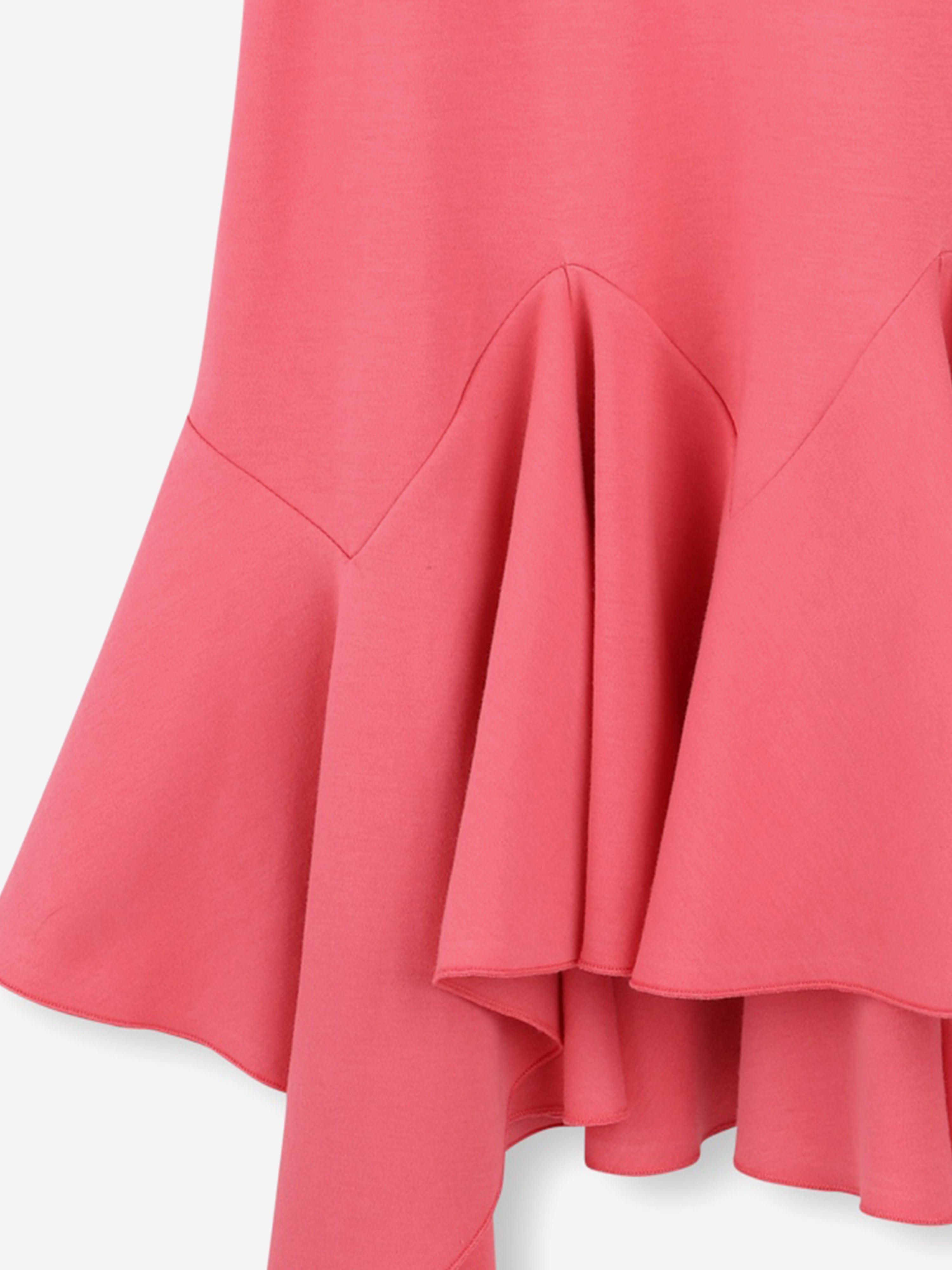 Girls Logo Ruffle Dress in Pink Cheap Sale Outlet Store