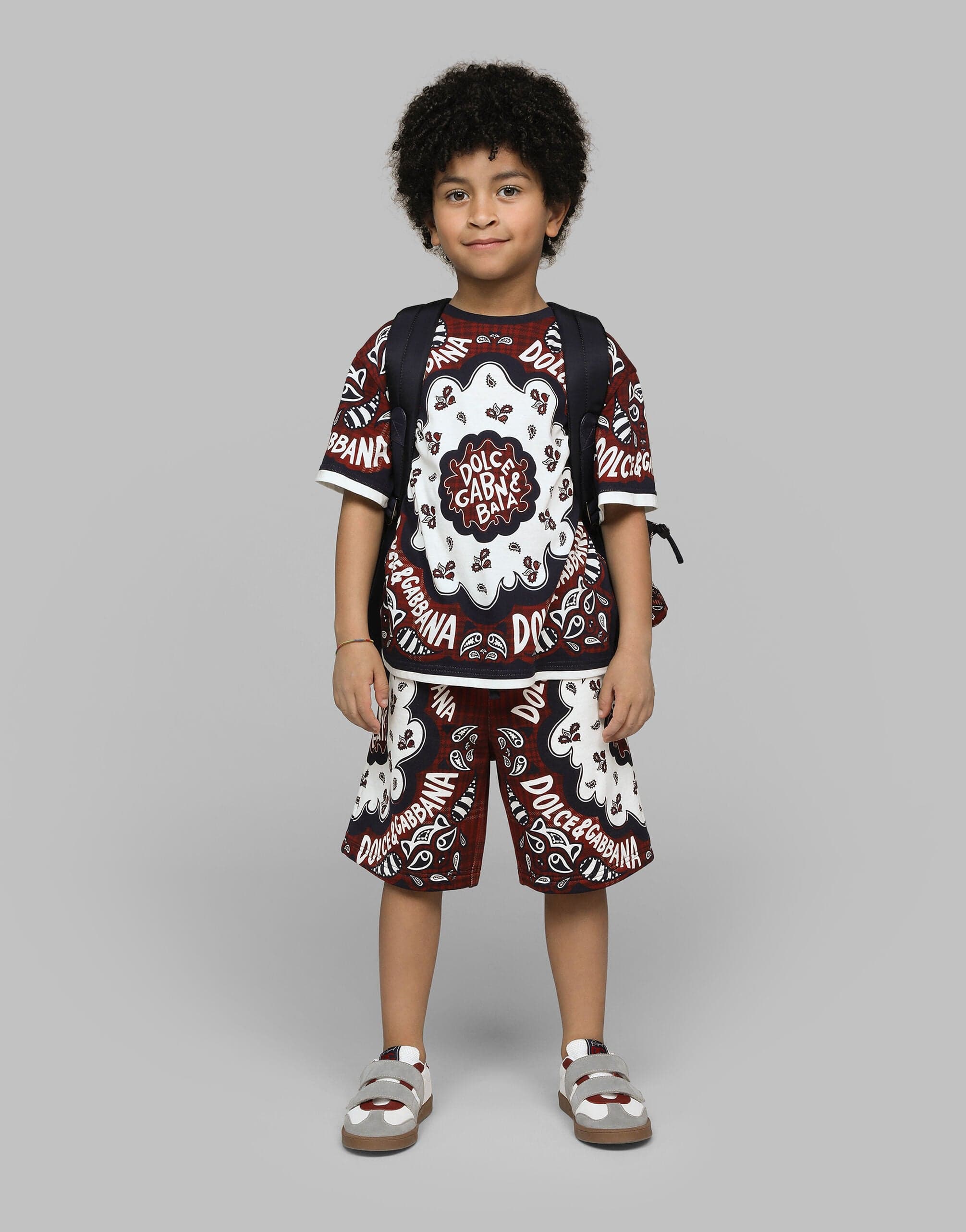 Dolce & Gabbana Boys Bandana Bermuda Shorts in Multicolour Clearance Purchase