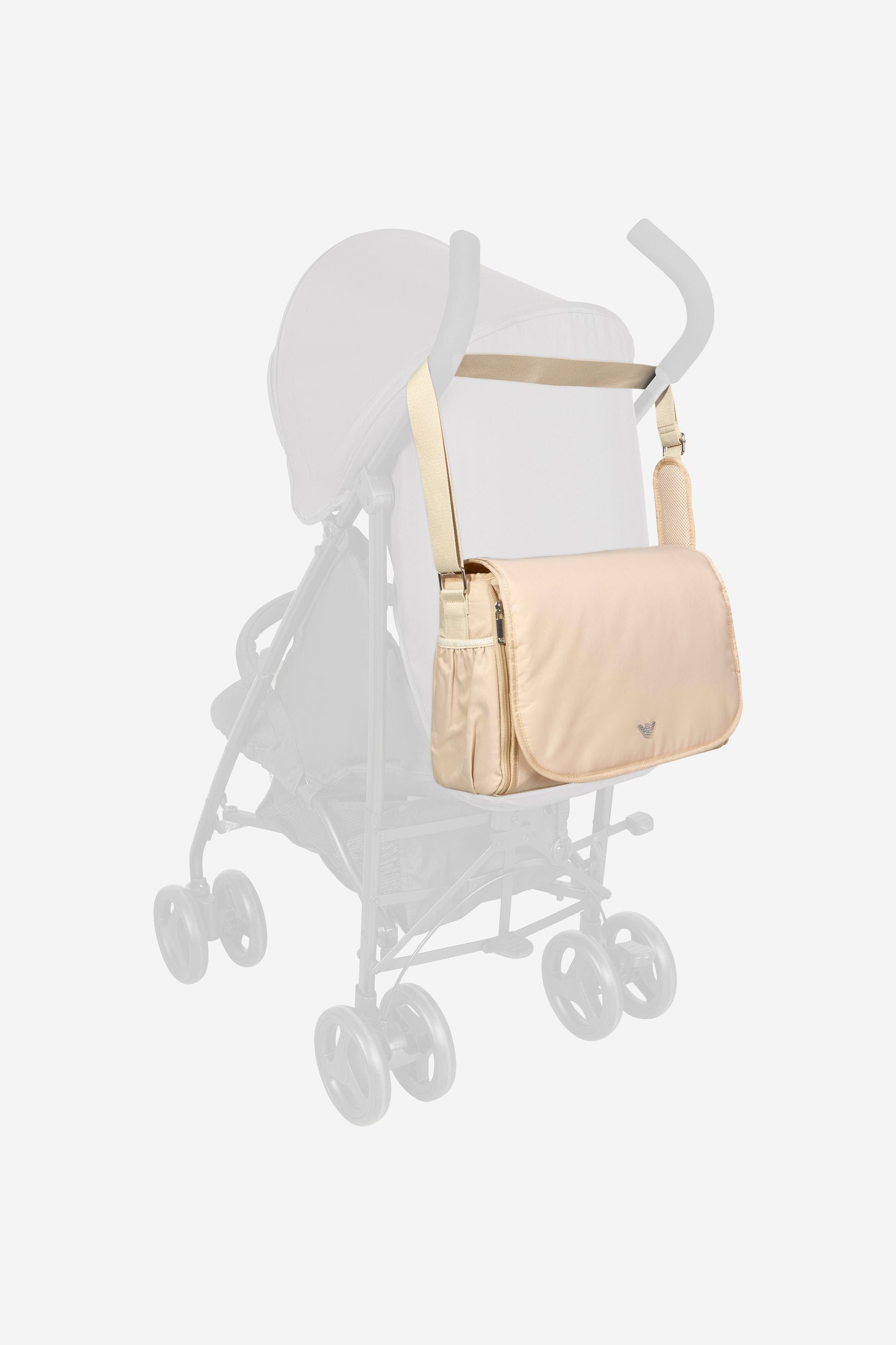 Emporio Armani Baby Logo Changing Bag in Beige For Sale Top Quality