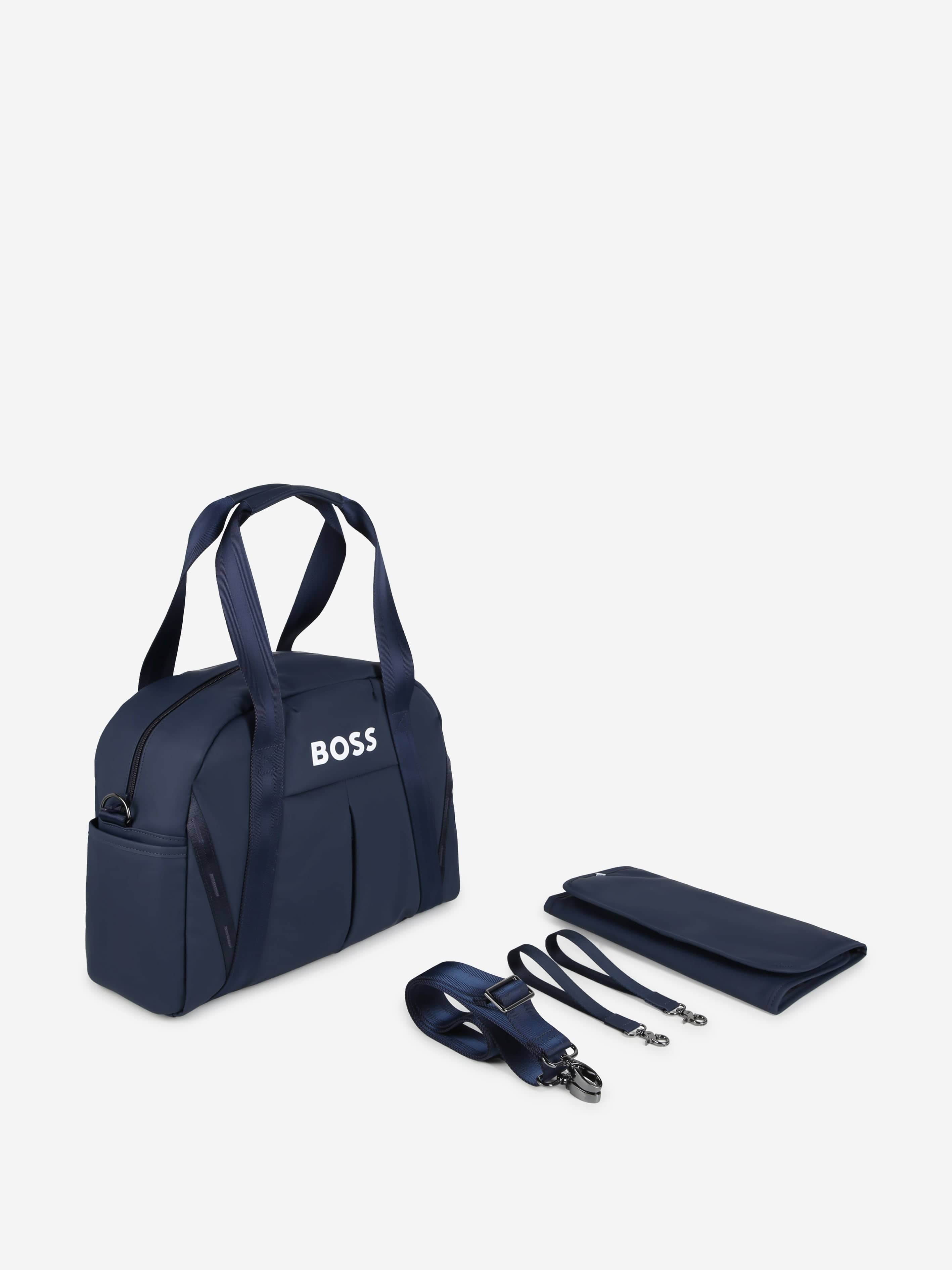 BOSS Baby Logo Changing Bag in Navy (42cm) Outlet For Nice