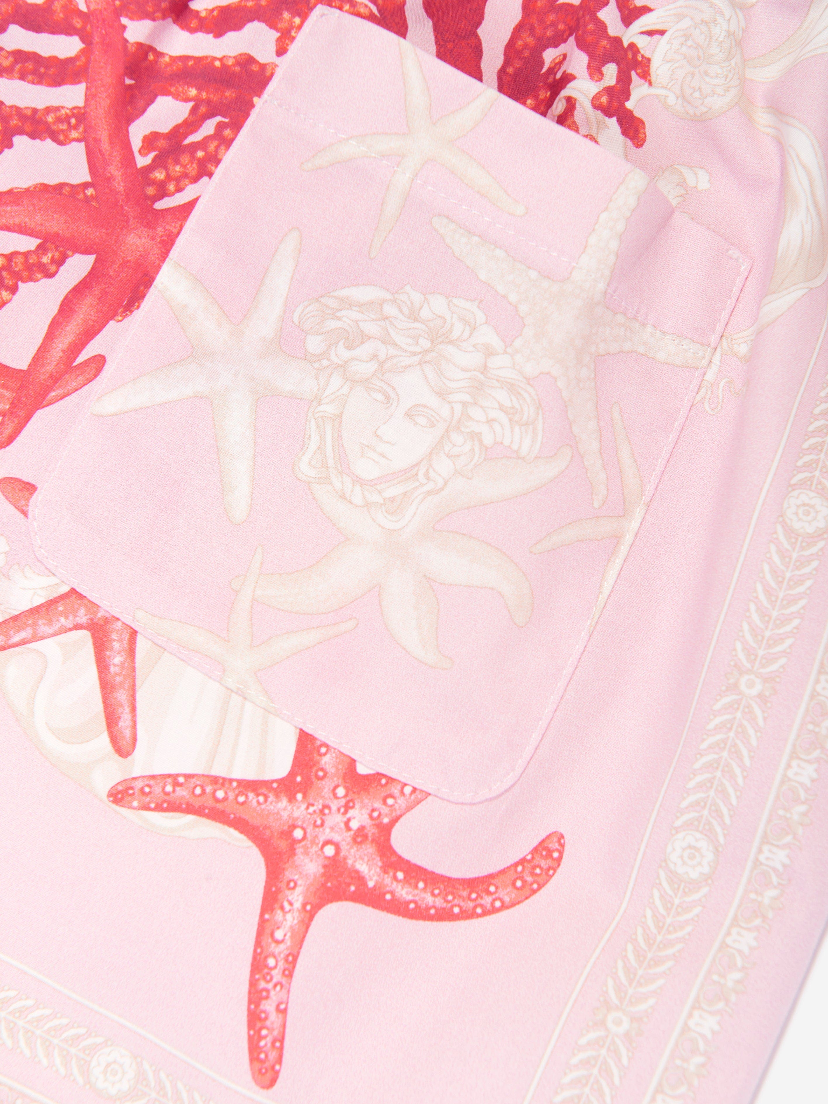 Versace Girls Barocco De La Mer Shorts in Pink Free Shipping Pices
