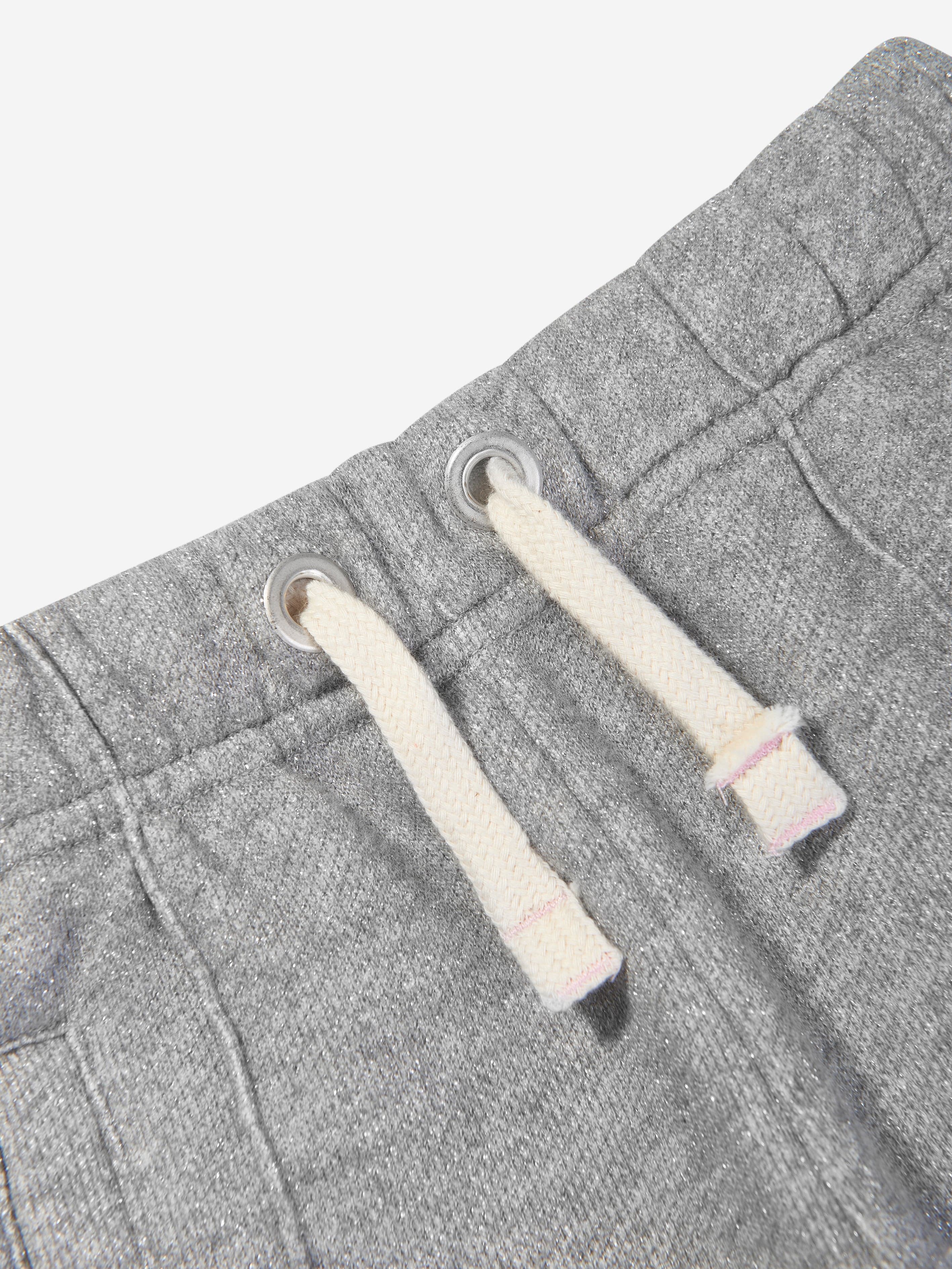 Palm Angels Girls Lurex Wide Leg Sweatpants in Grey Buy Cheap With Mastercard