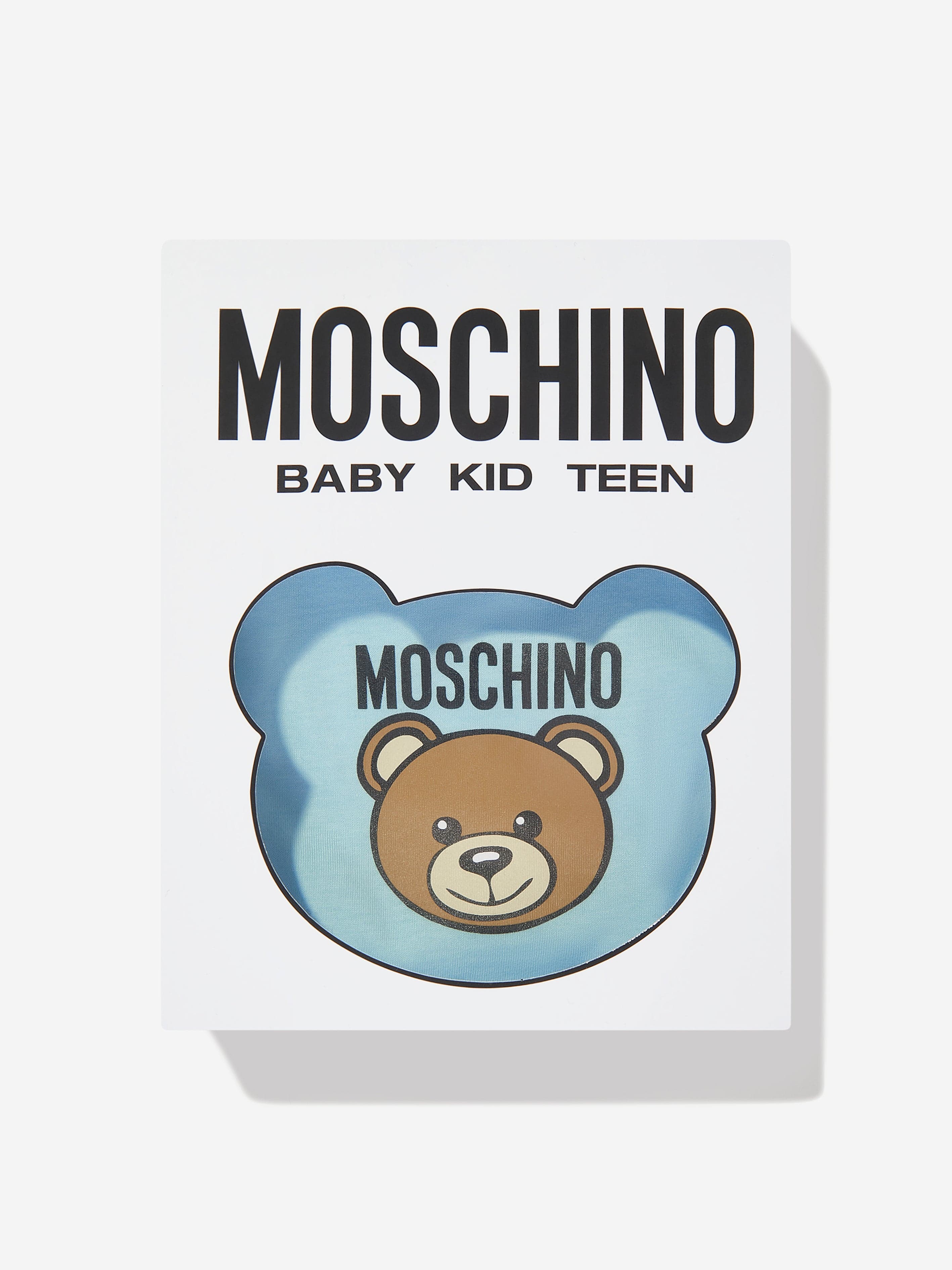 Moschino Baby Boys Bear Logo Babygrow Gift Set in Blue Cheap Buy