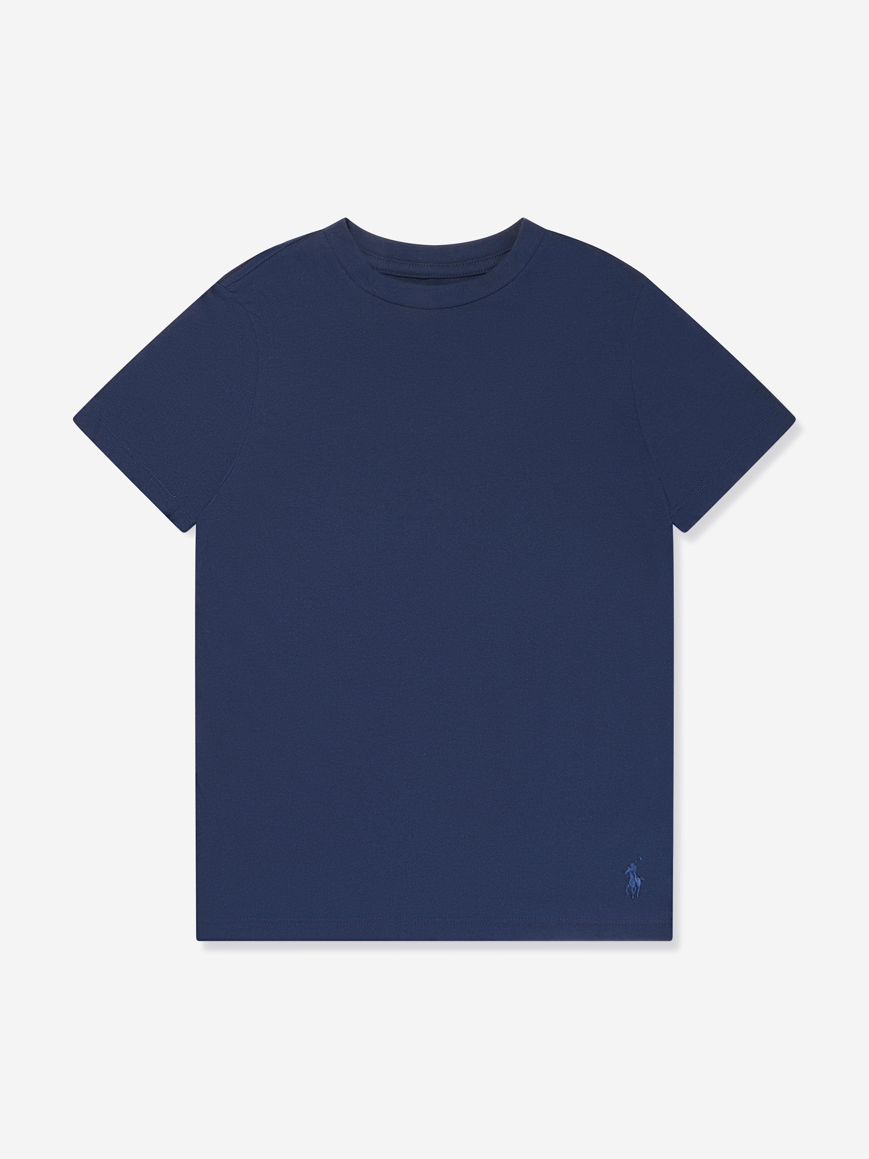 Ralph Lauren Boys 2 Pack T-Shirts Set in Navy Outlet 100% Original