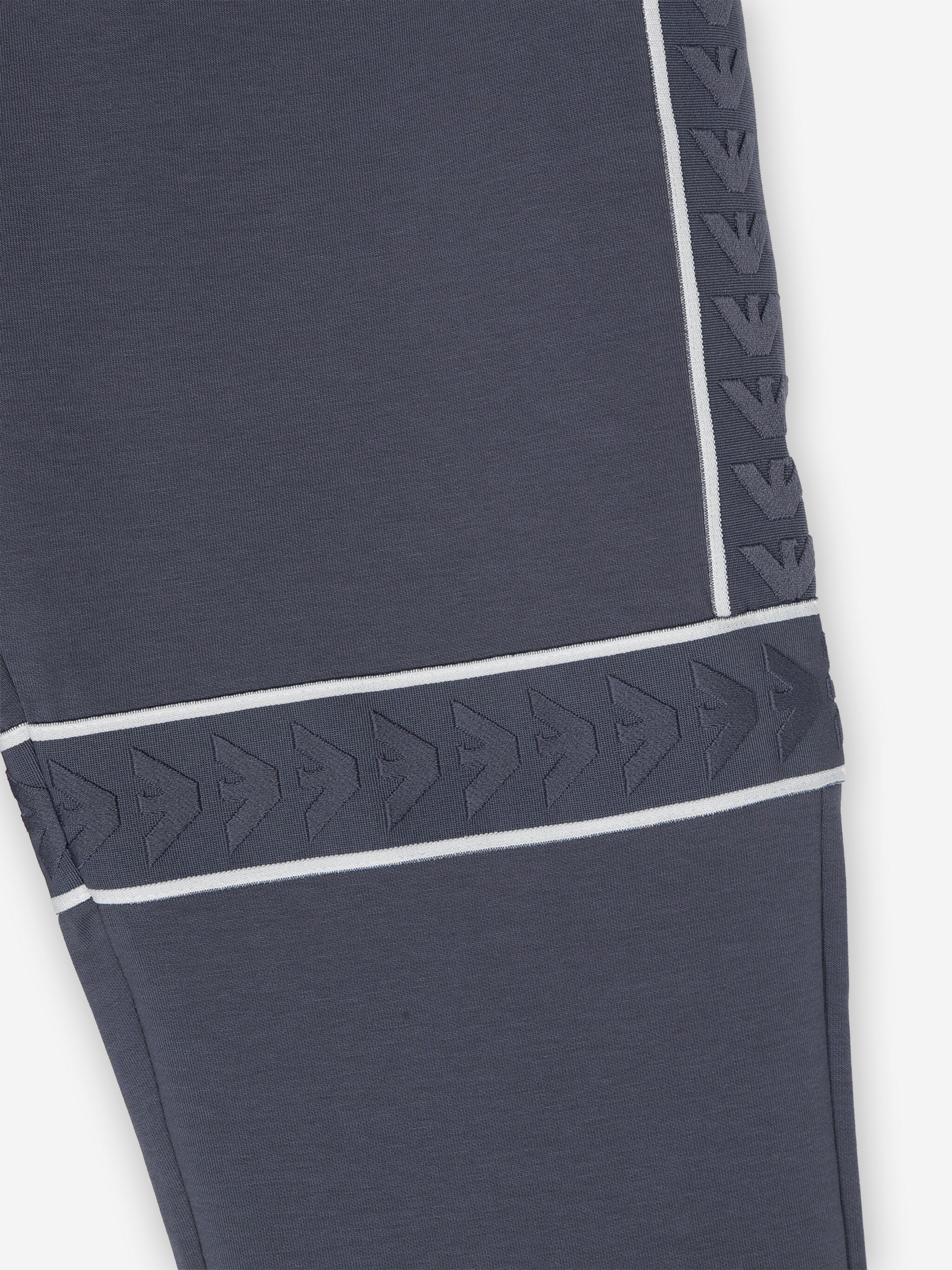 Emporio Armani Boys Logo Joggers in Blue Low Pice Fee Shipping