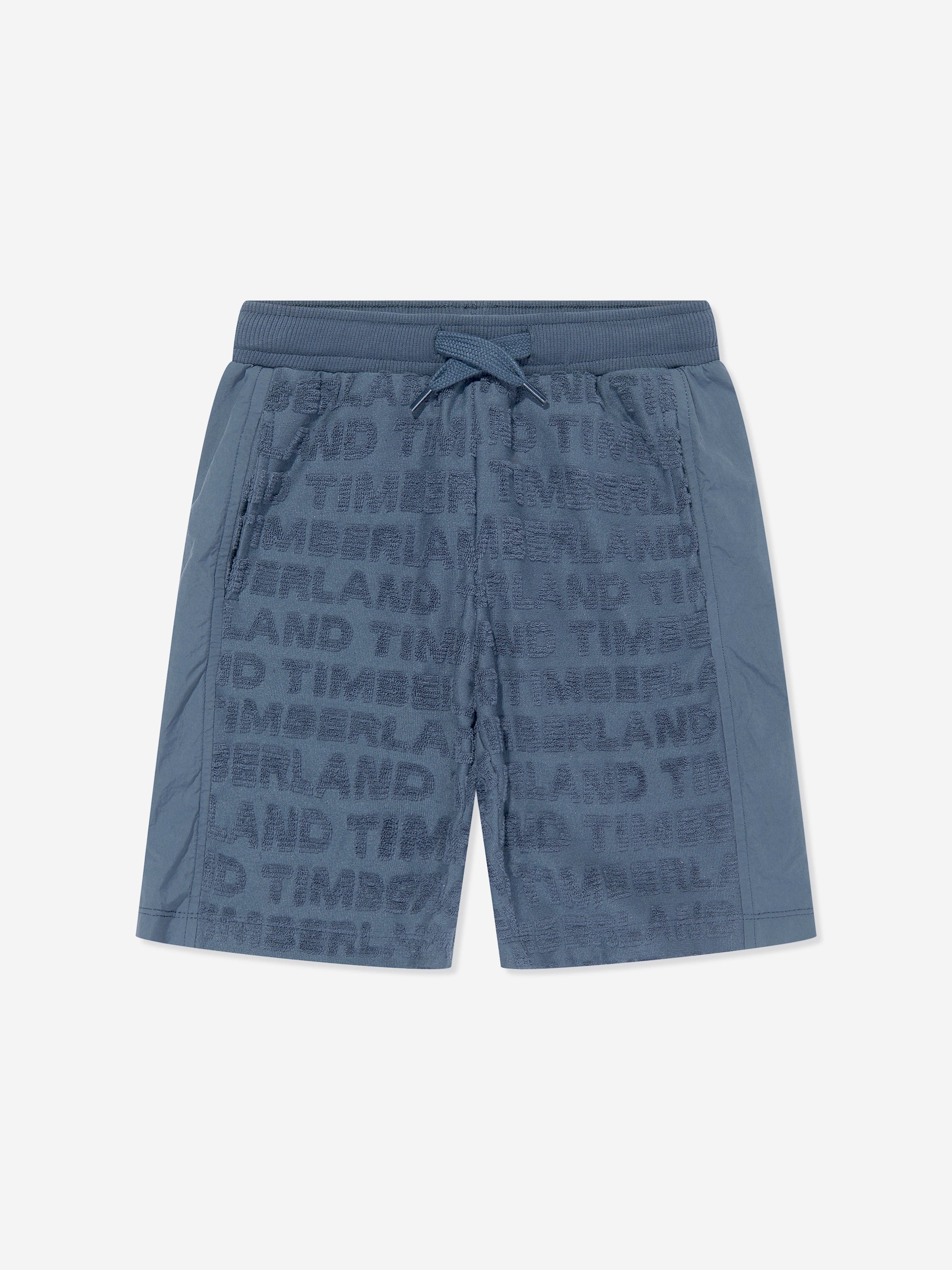 Timberland Boys Terry Towel Bermuda Shorts in Blue Best Wholesale Cheap Pice