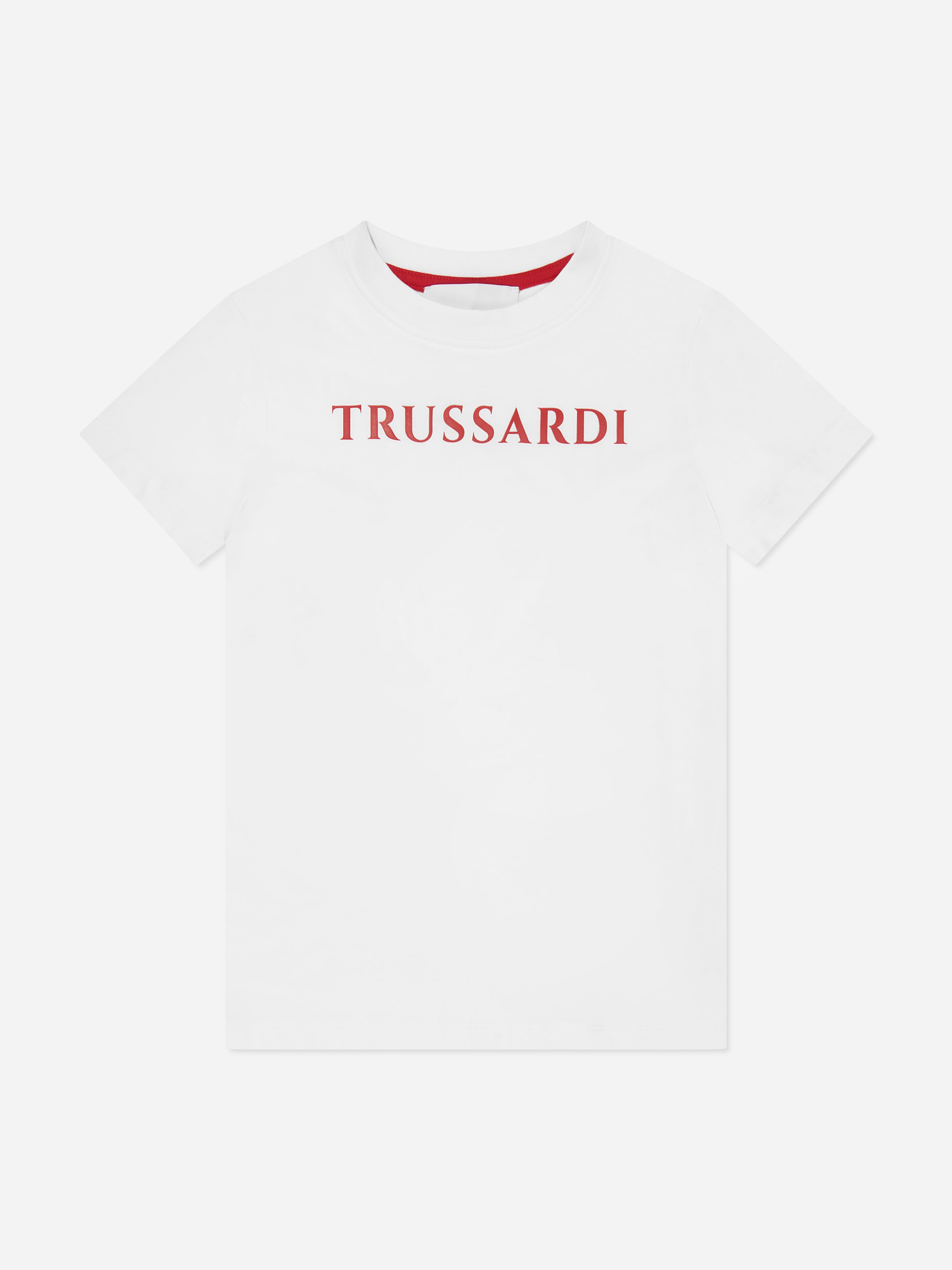 Trussardi Kids Ankis Logo T-Shirt in White Sale Outlet Locations