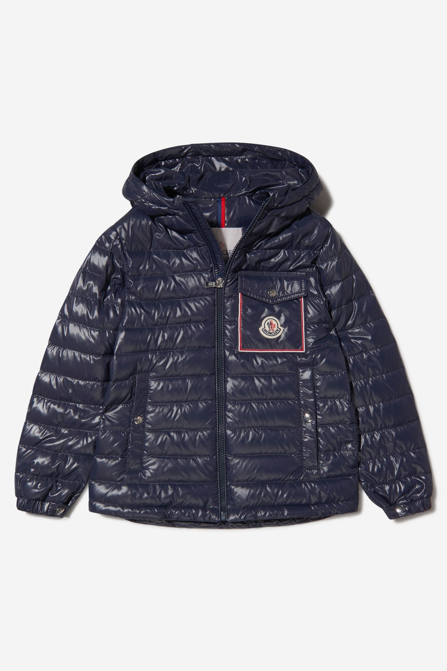 Moncler Enfant Boys Down Padded Logo Pocket Parvon Jacket Pictures Cheap Pice