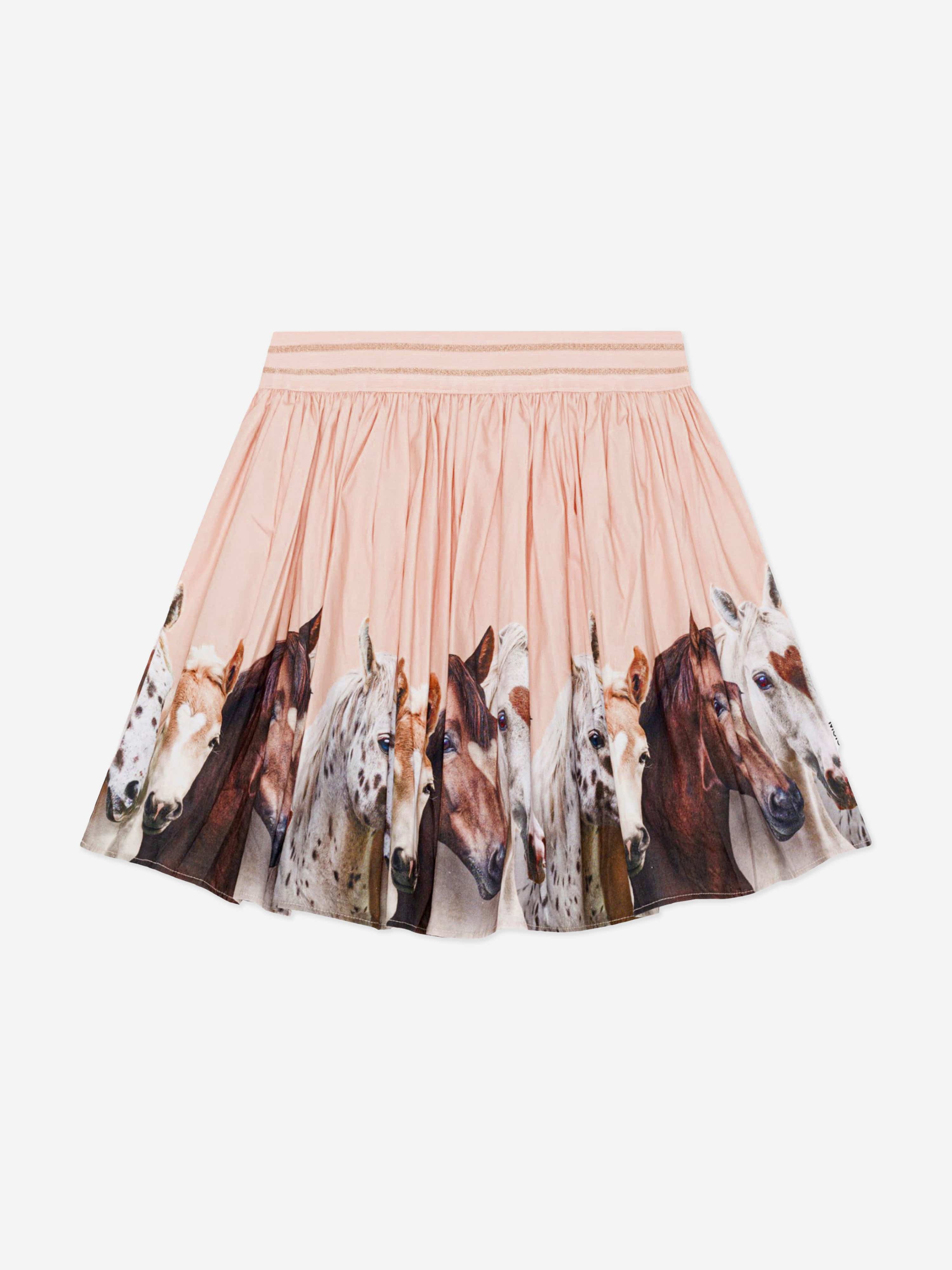Molo Girls Horse Print Skirt in Pink Largest Supplier Cheap Pice