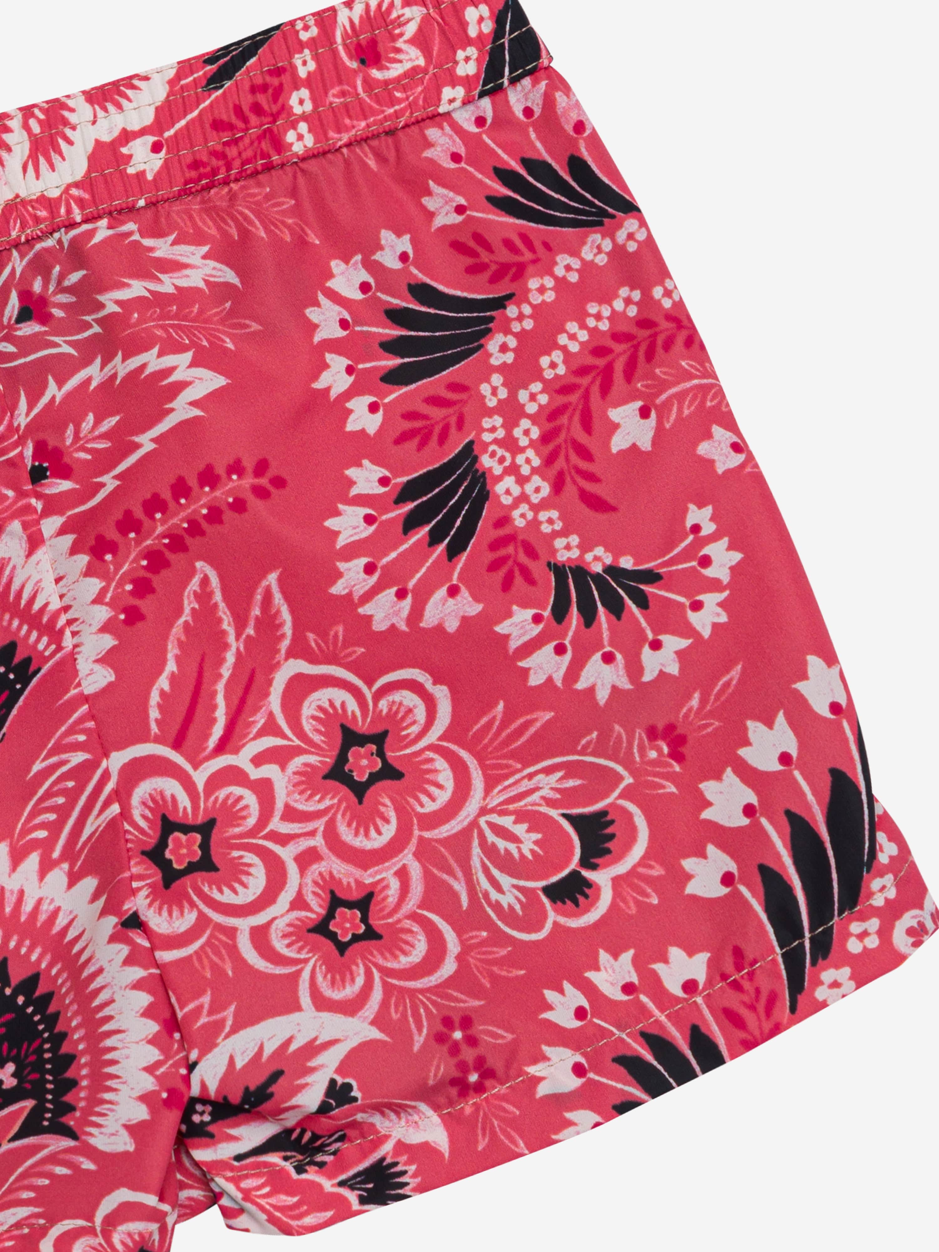 Etro Boys Floral Paisley Swim Shorts in Pink Cheap Sale Brand New Unisex