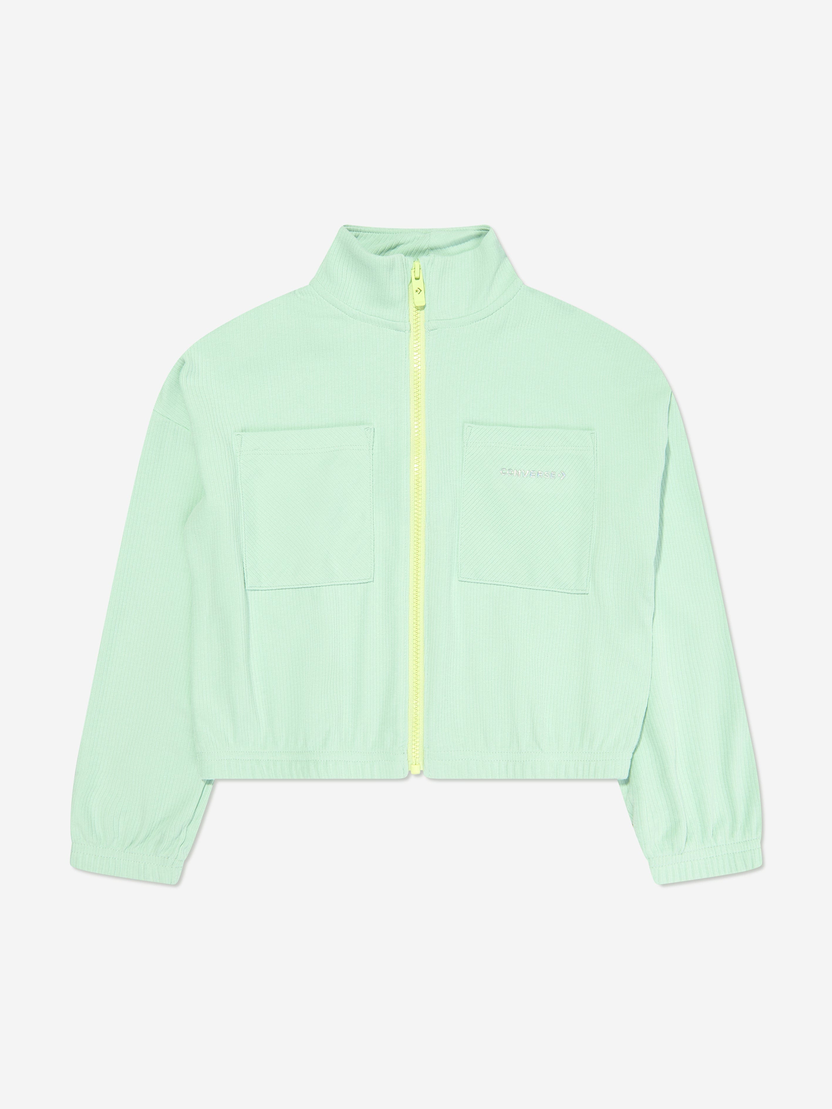 Converse Girls Full Zip Rib Jacket in Green Shipping Outlet Store Online