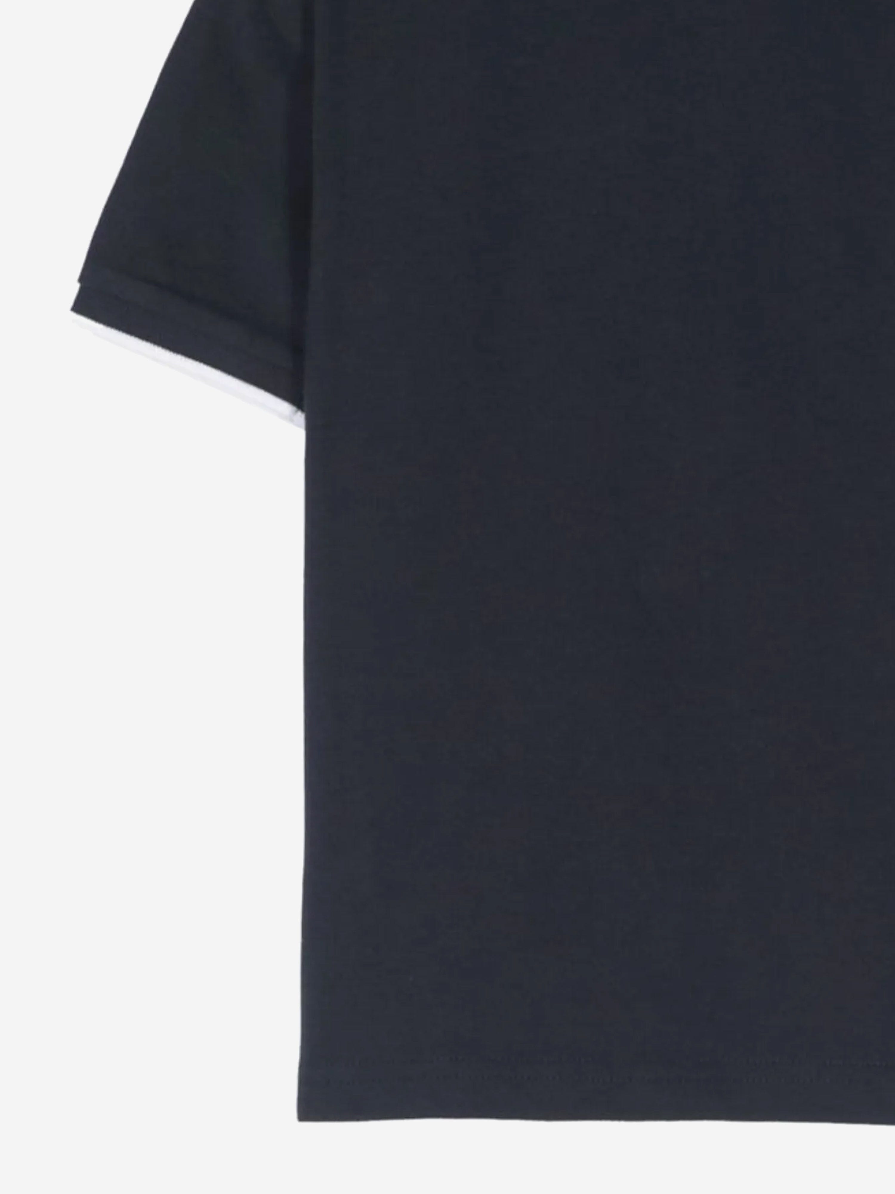 BOSS Boys Logo Print Polo Shirt in Navy Cheap Sale With Mastercard