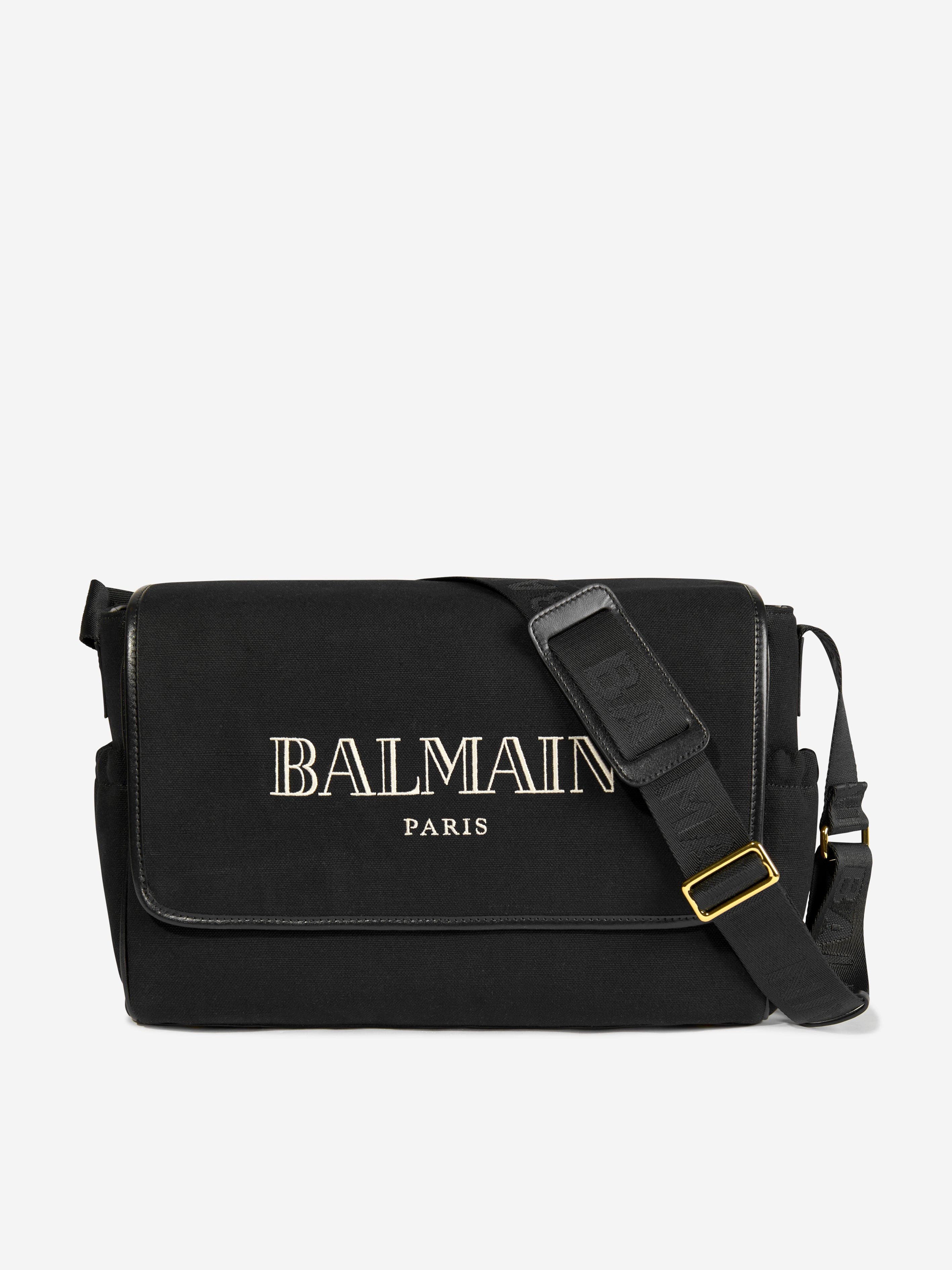 Balmain Baby Logo Changing Bag in Black (40cm) Cheap Genuine