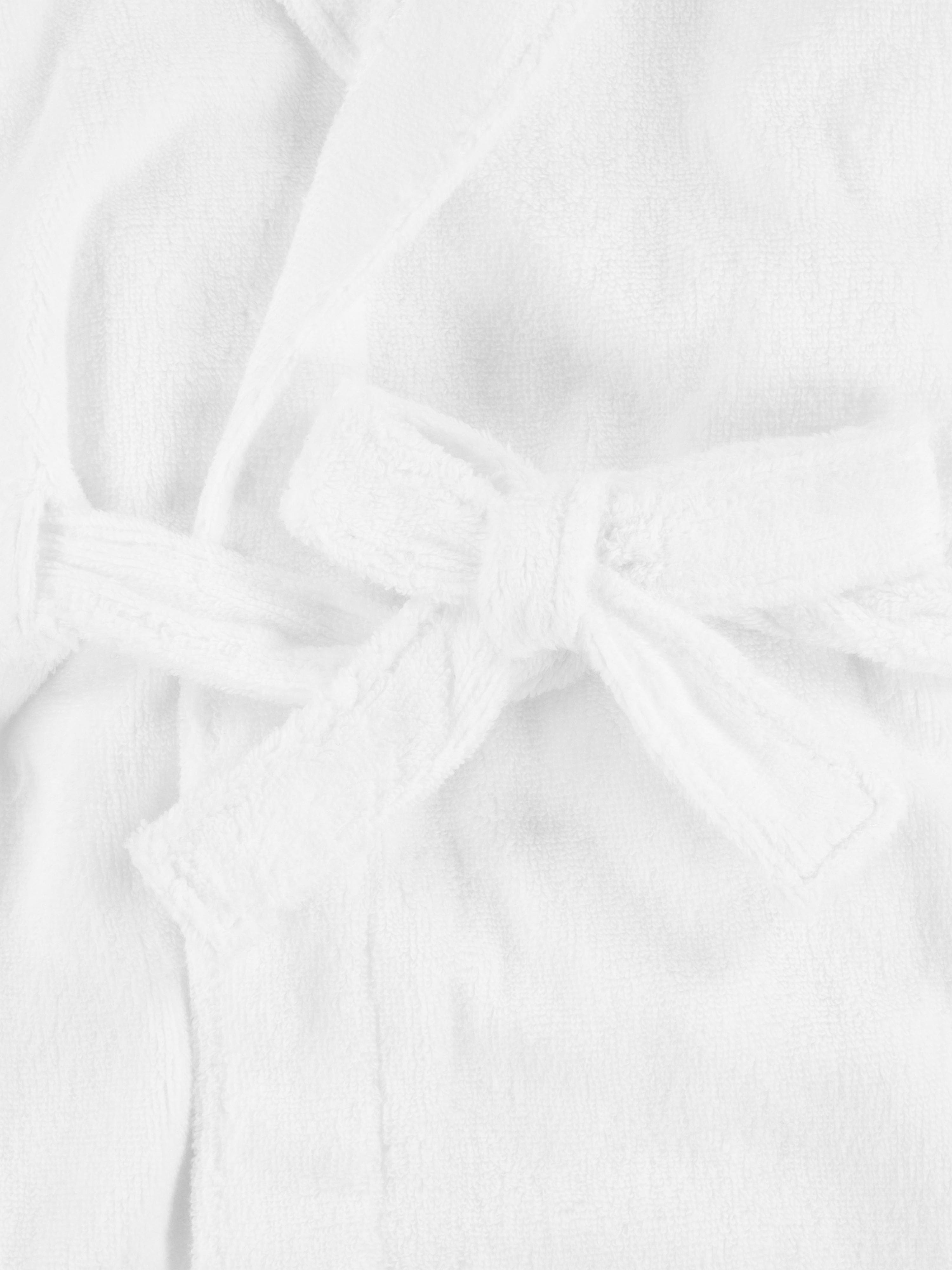 Ralph Lauren Kids Hooded Plush Terry Bathrobe in White Genuine Cheap Pice