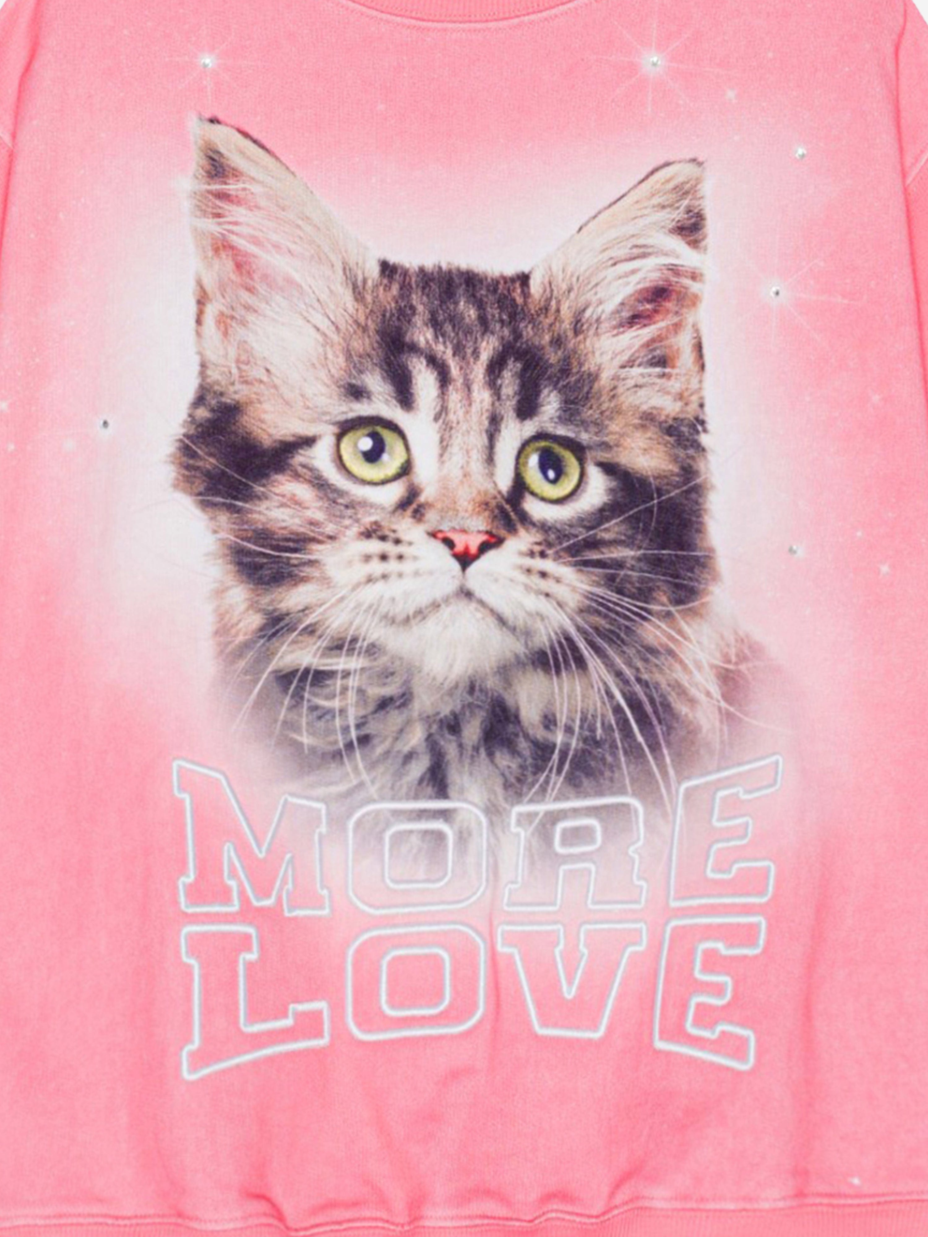 Molo Girls Be Happy Sweatshirt in Pink Professional Cheap Pice