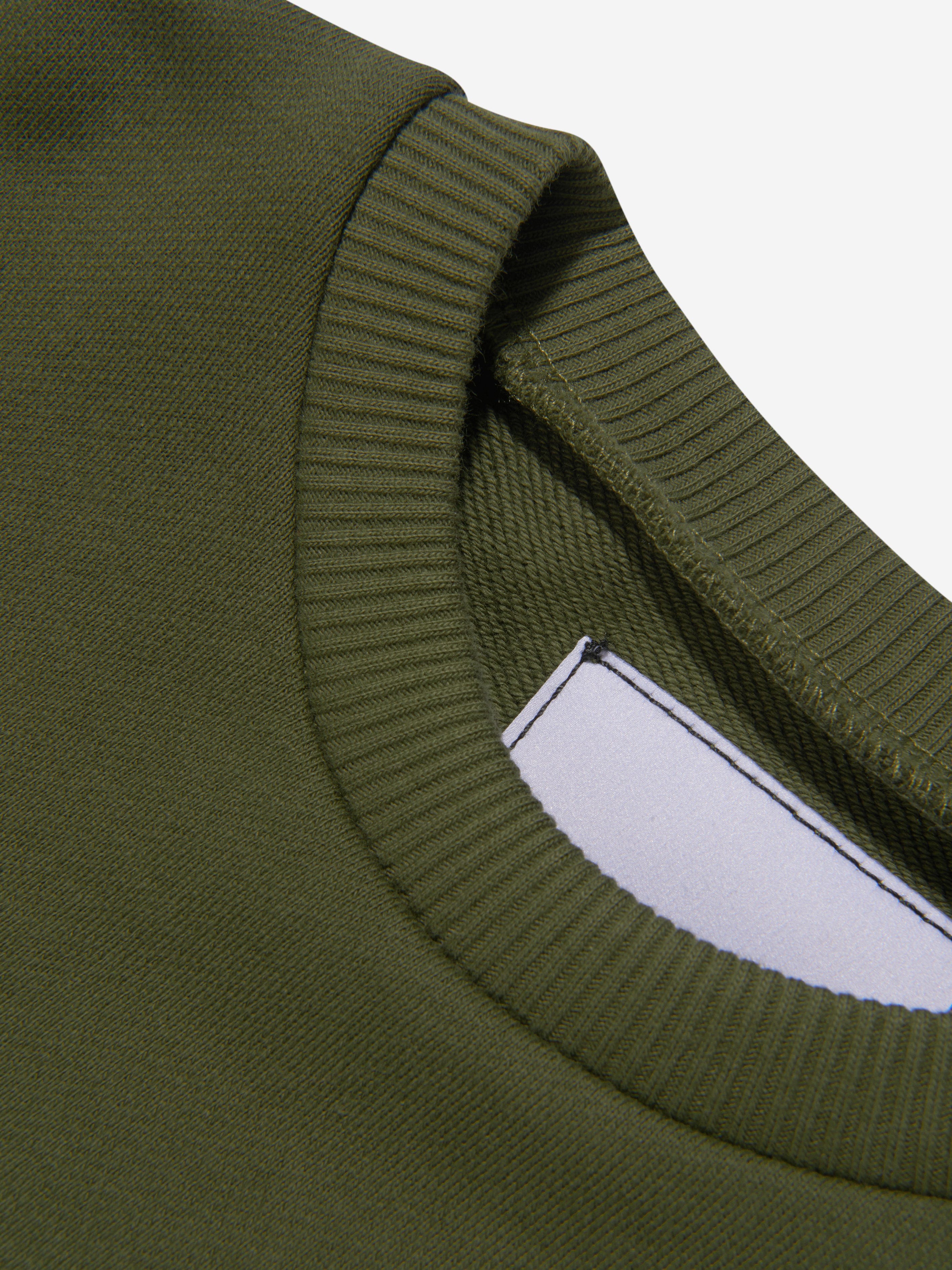 Myar Boys Cotton Logo Sweatshirt in Green Tumblr Cheap Pice