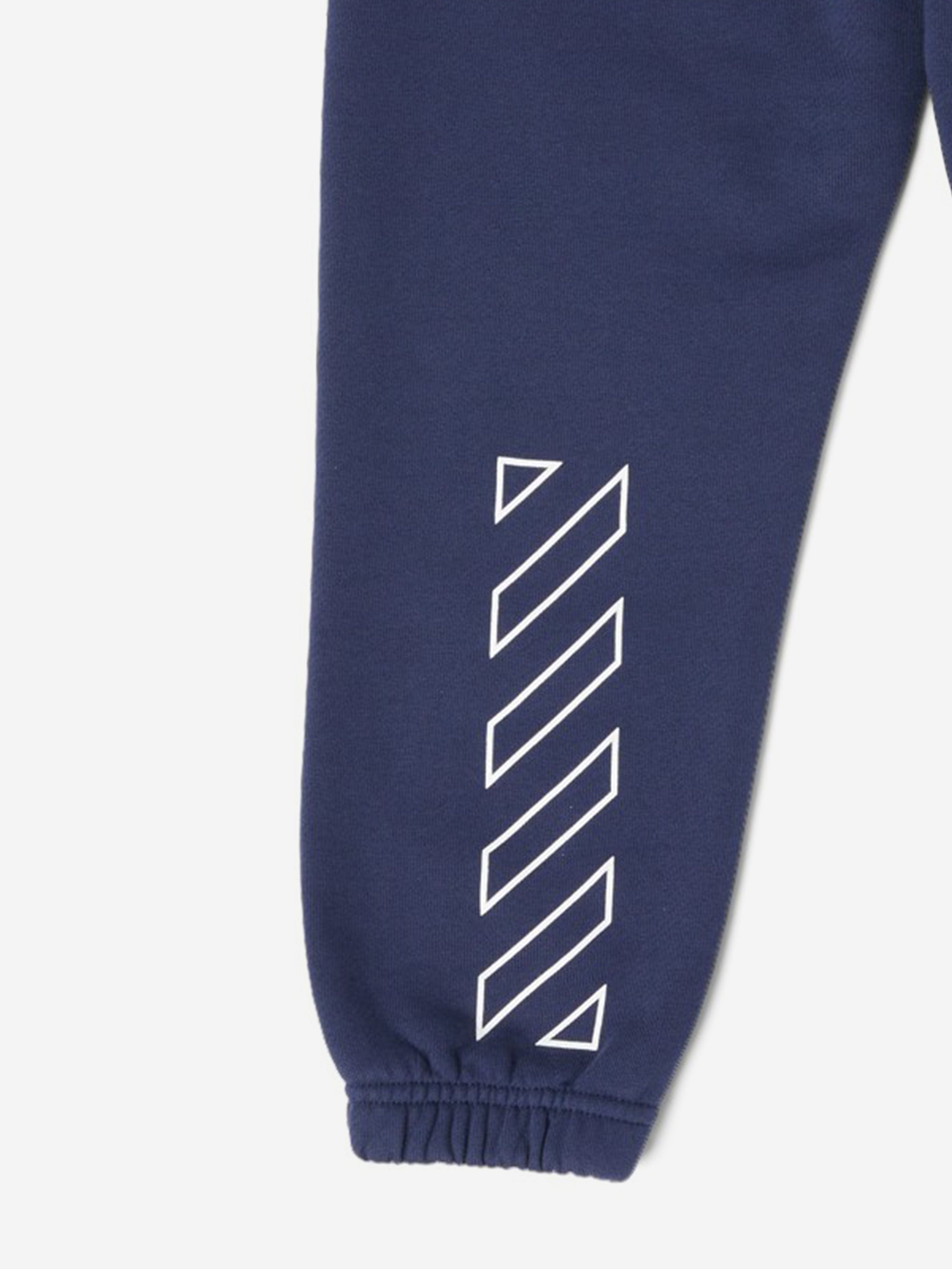 Off-White Kids Bookish Diagonal Joggers in Blue Finishline
