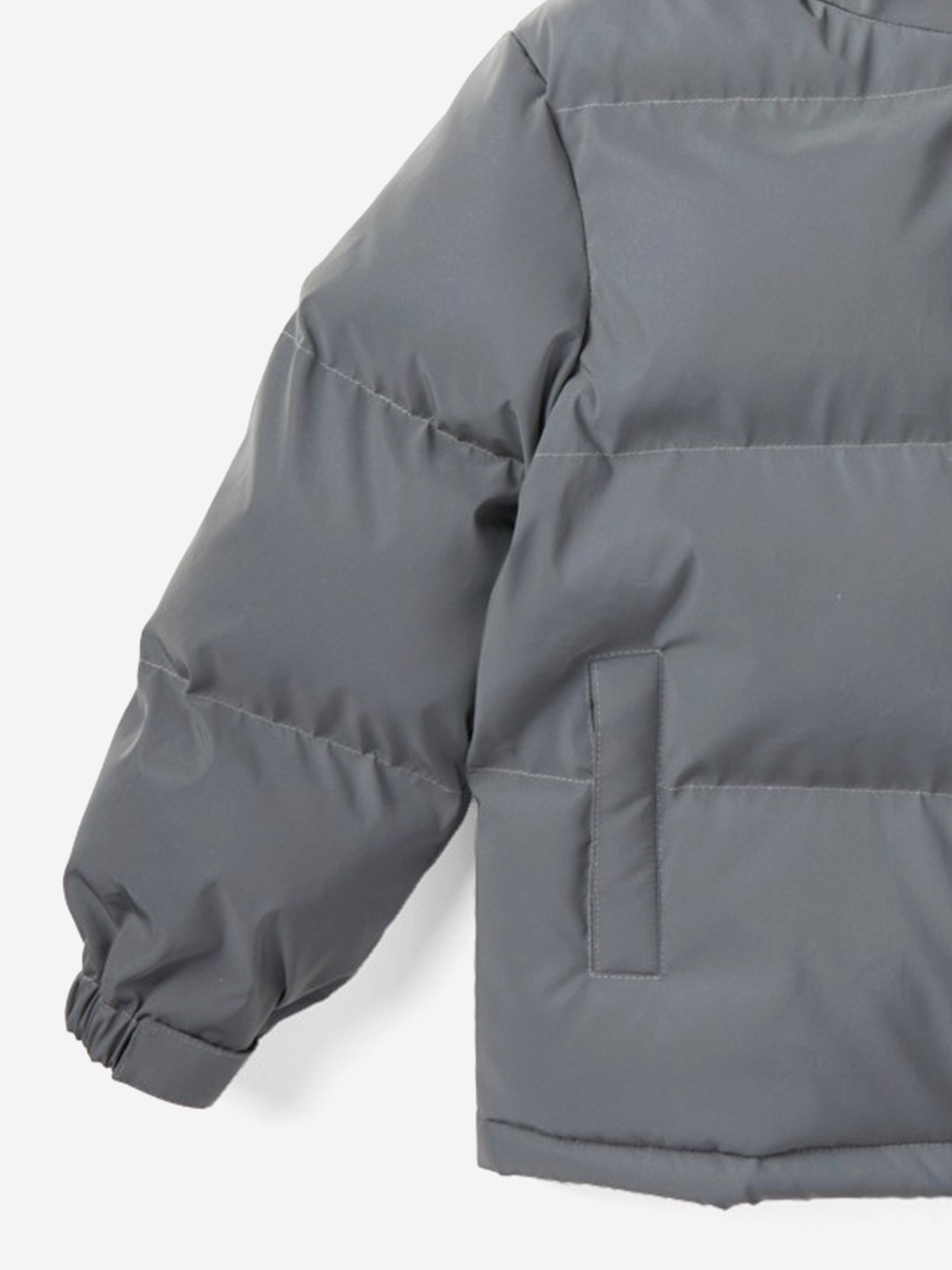 Off-White Kids Bookish Puffer Jacket in Grey Free Shipping Sale Online