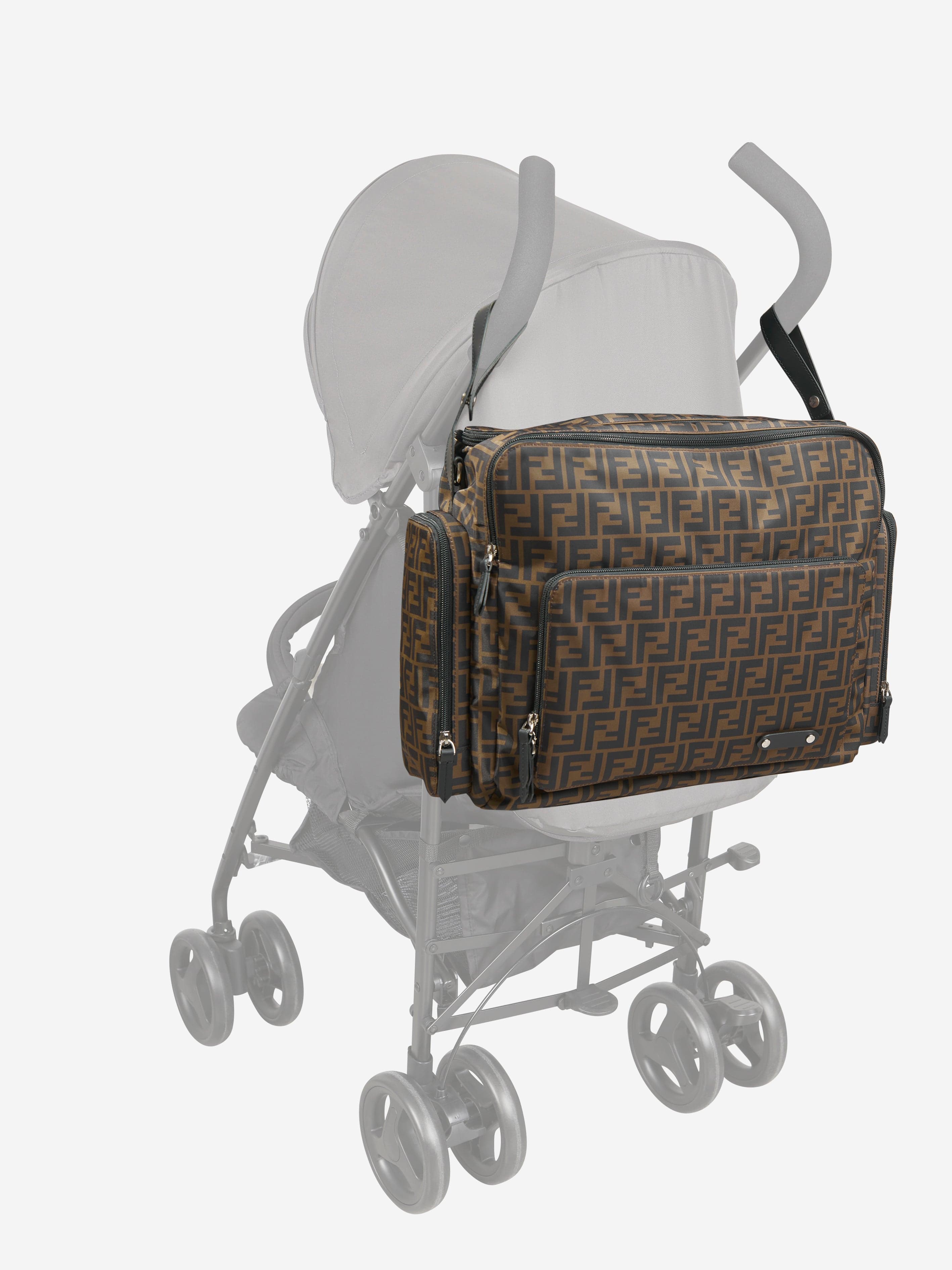 Fendi Baby FF Logo Changing Bag in Brown (40cm) Cheap Sale Free Shipping
