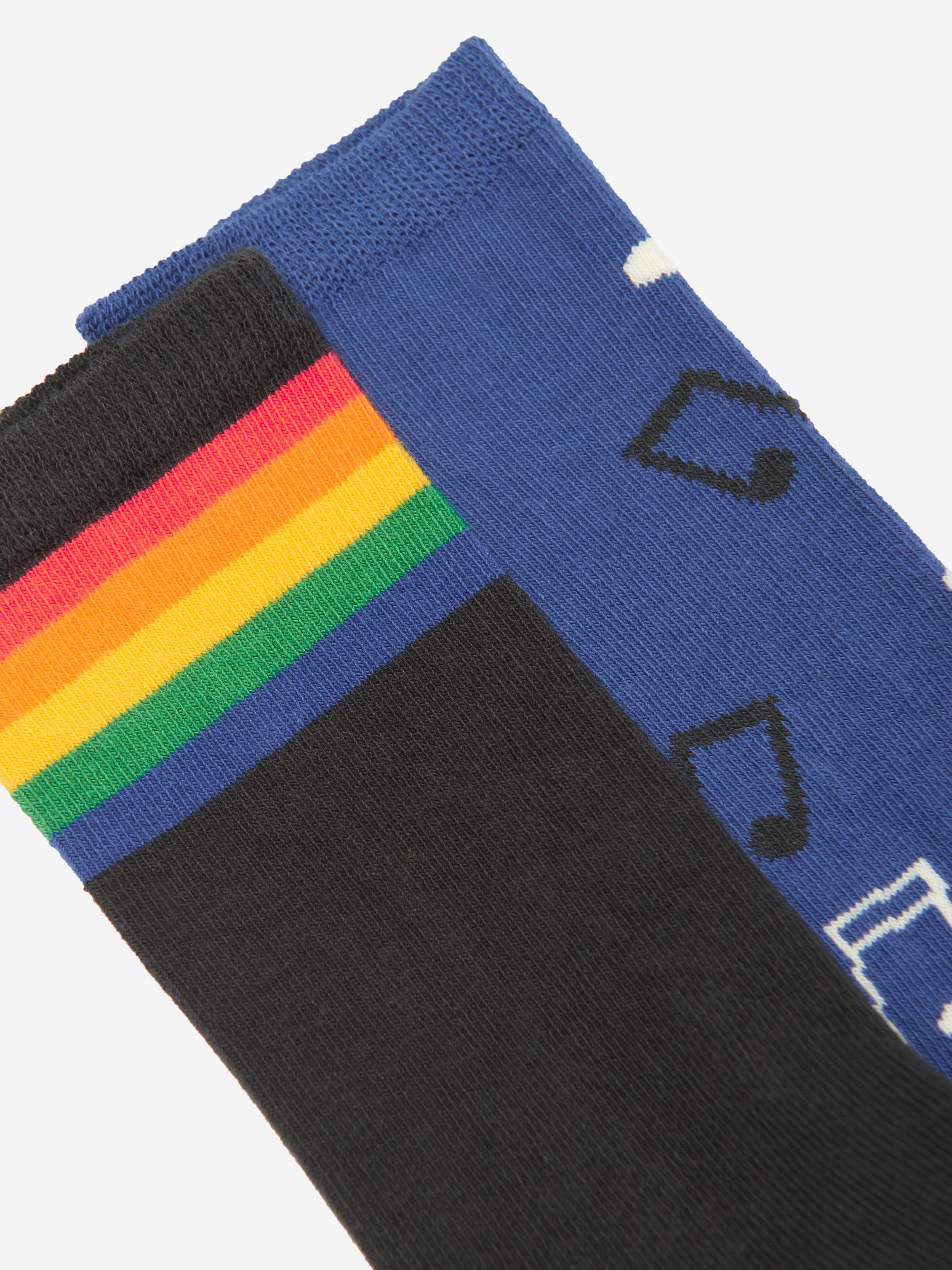 Mini Rodini Kids Rainbow 2 Pack Socks Set in Multicolour Outlet For You