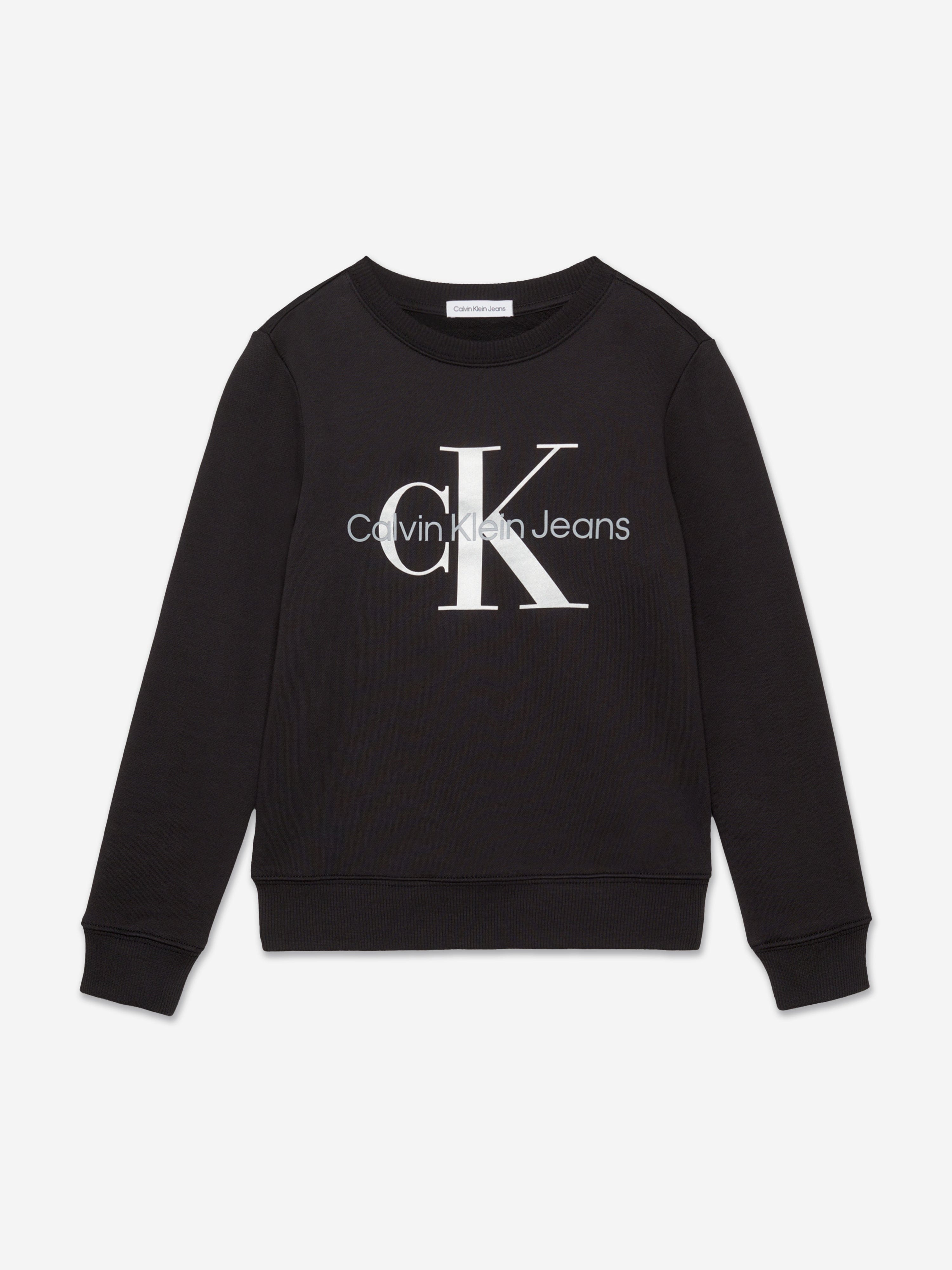 Calvin Klein Kids Monogram Logo Sweasthirt in Black Cost Online