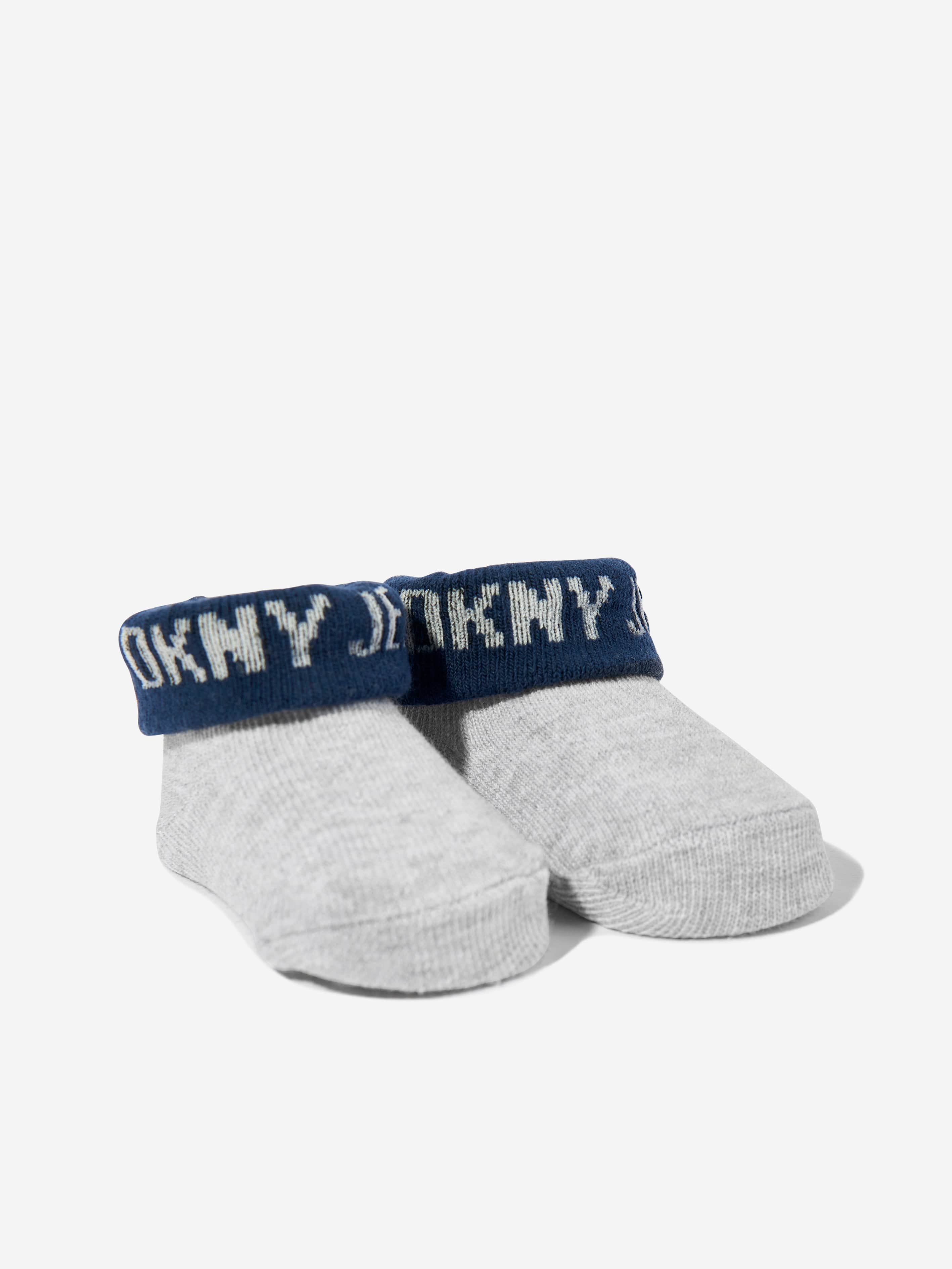 DKNY Baby Boys Bibs and Socks Set in Navy New For Sale