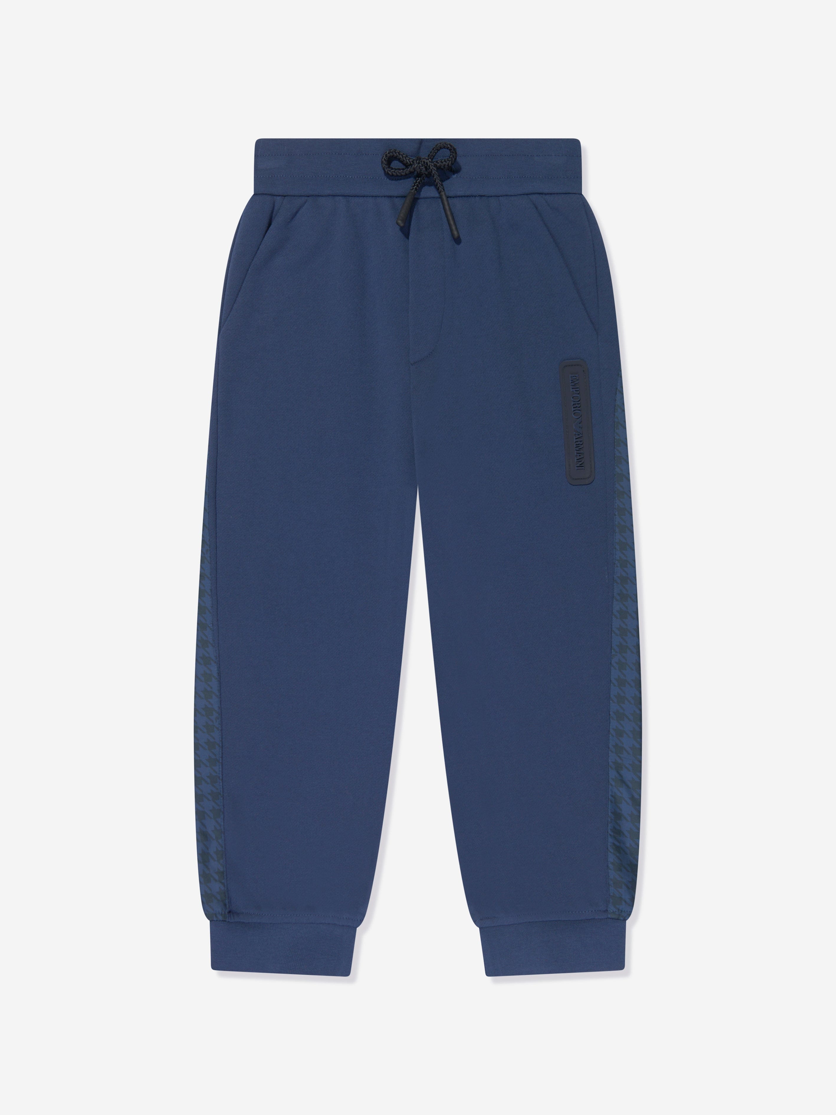 Emporio Armani Boys Logo Joggers in Blue Free Shipping Original