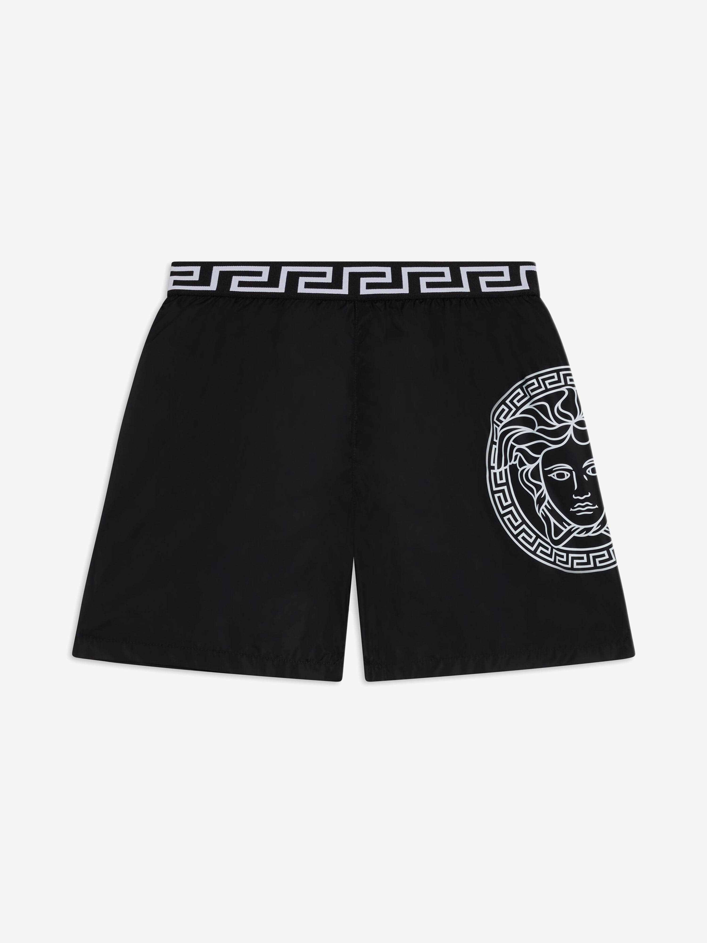 Versace Boys Medusa Swim Shorts in Black Cheap 2025 Newest