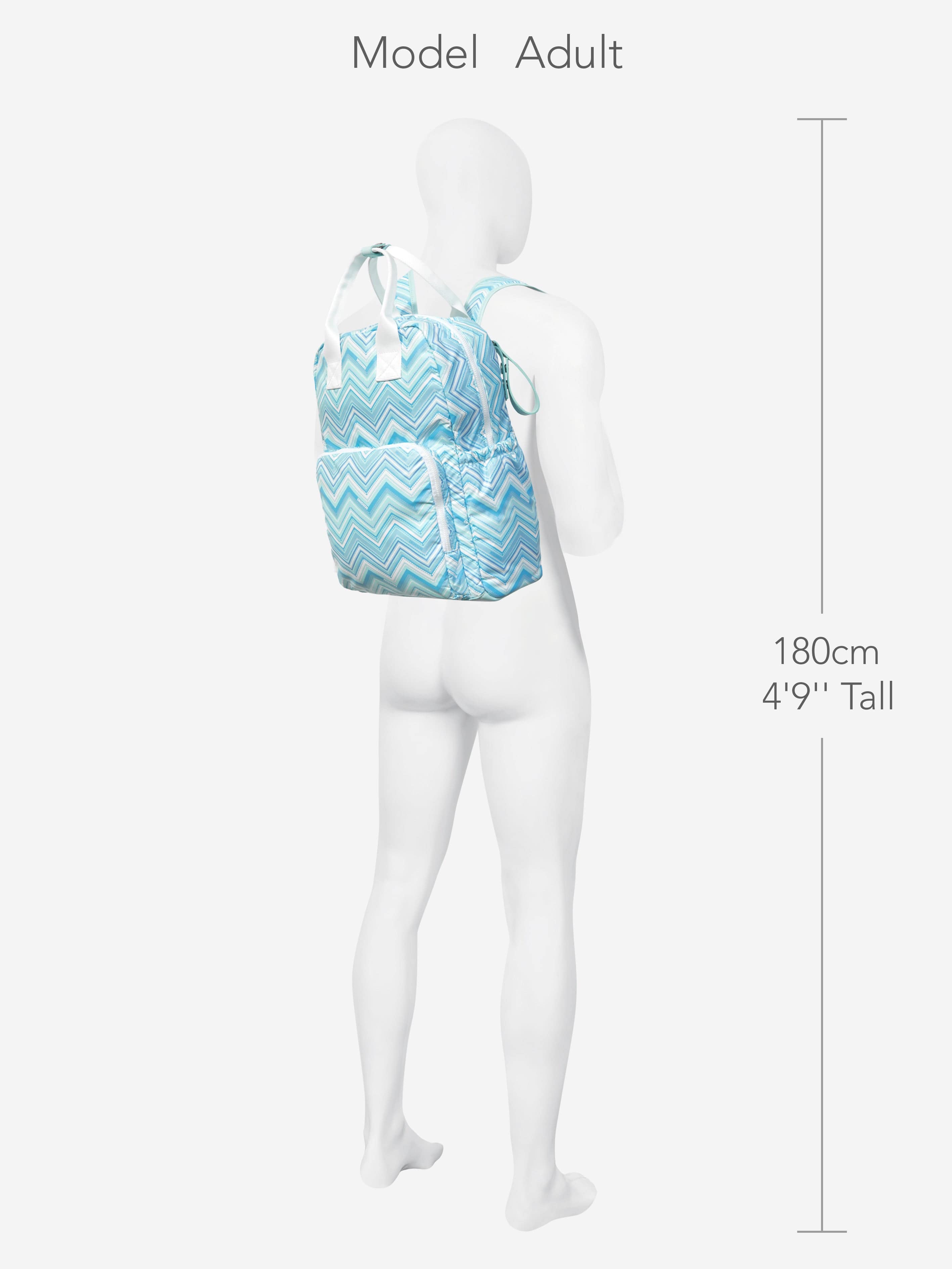 Missoni Baby Boys Zigzag Backpack Changing Bag in Blue (40cm) Cheap Sale Brand New Unisex