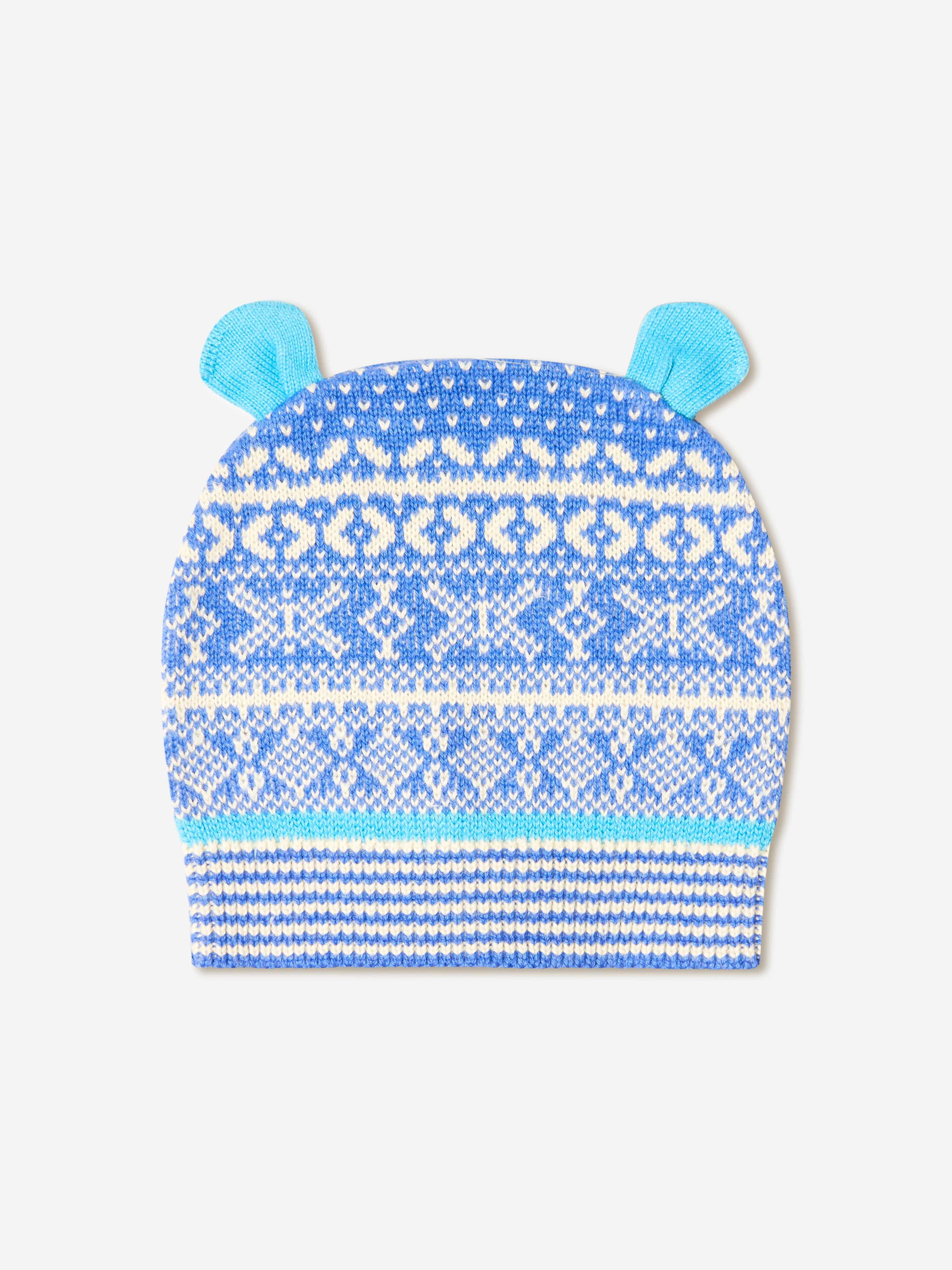 The Bonnie Mob Baby Boys Knitted Hat With Ears Original Cheap Pice