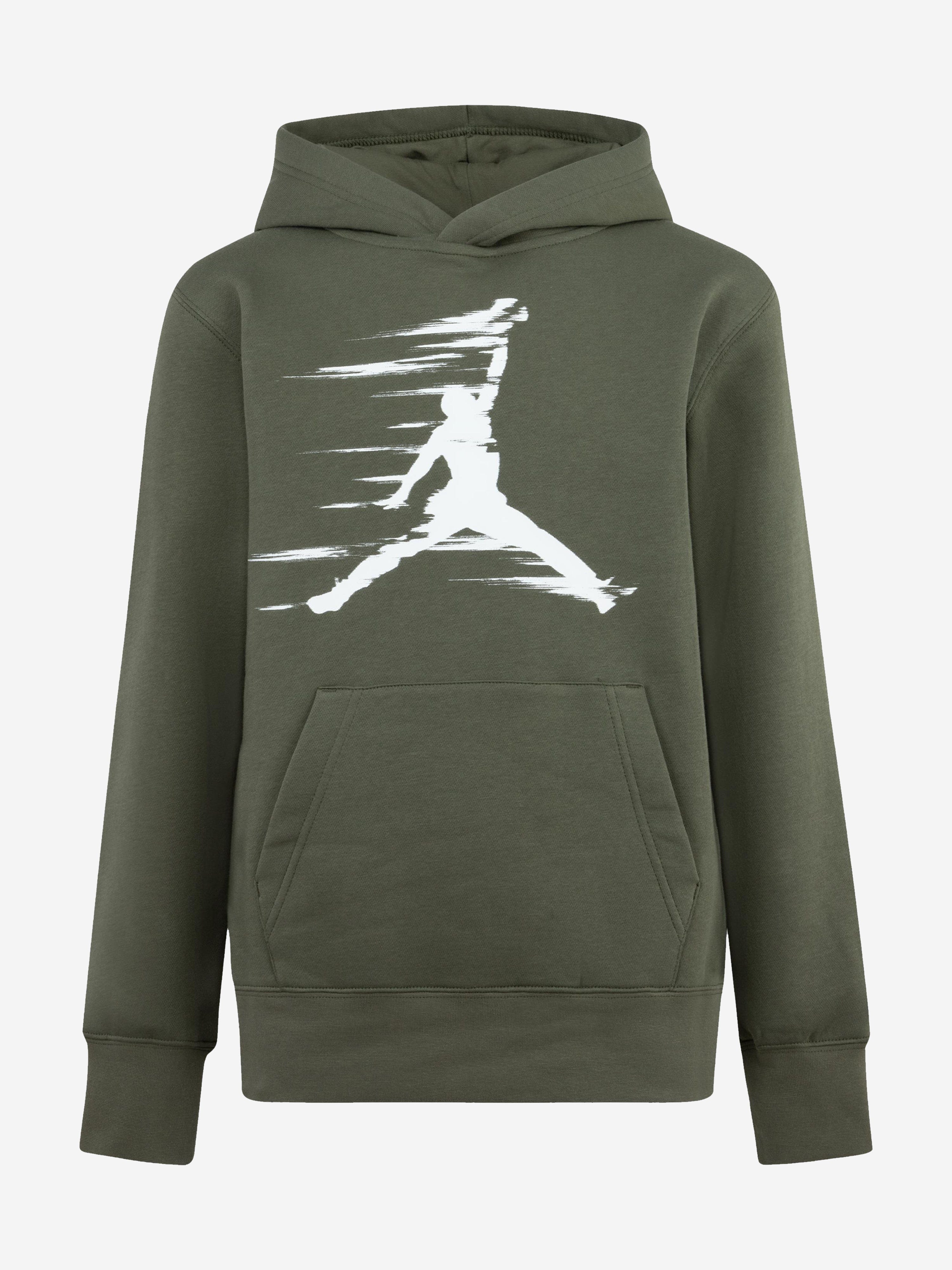 Boys MJ Flight Hoodie in Green Cheap Sale Manchester