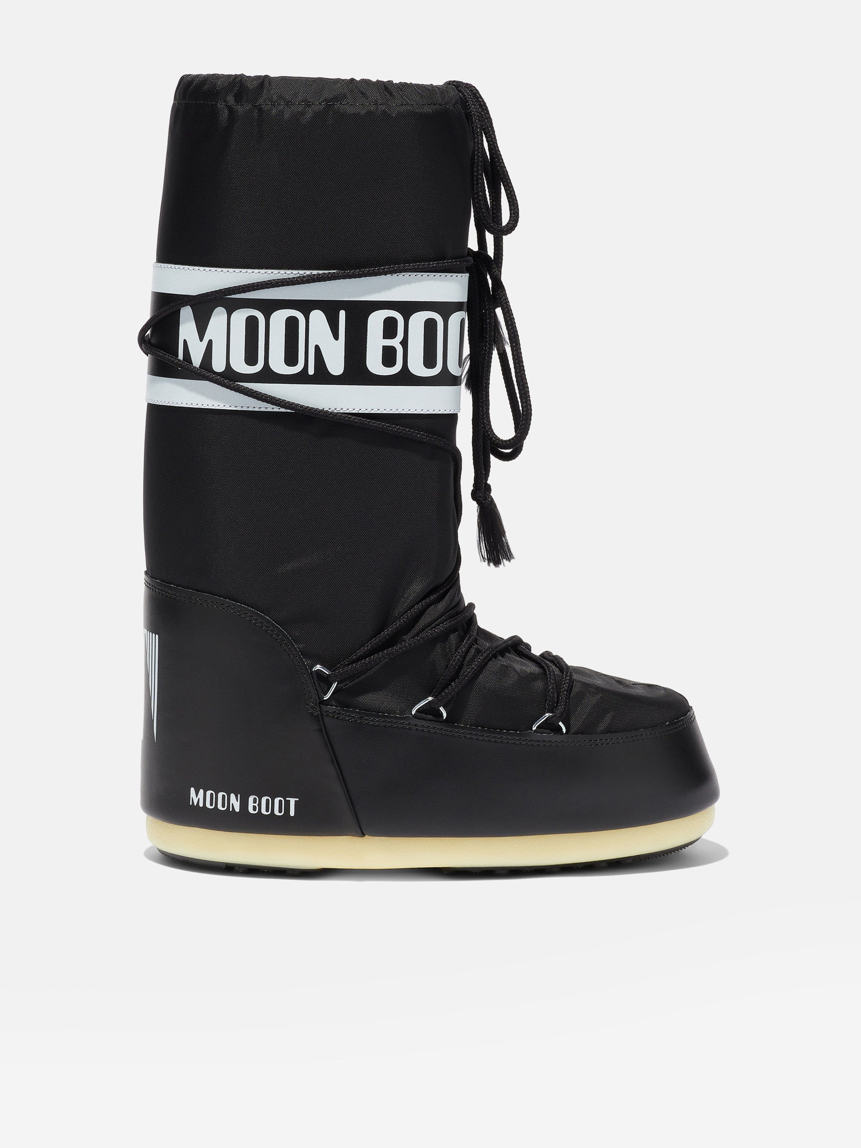 Moon Boot Kids Icon Boots in Black Clearance With Mastercard