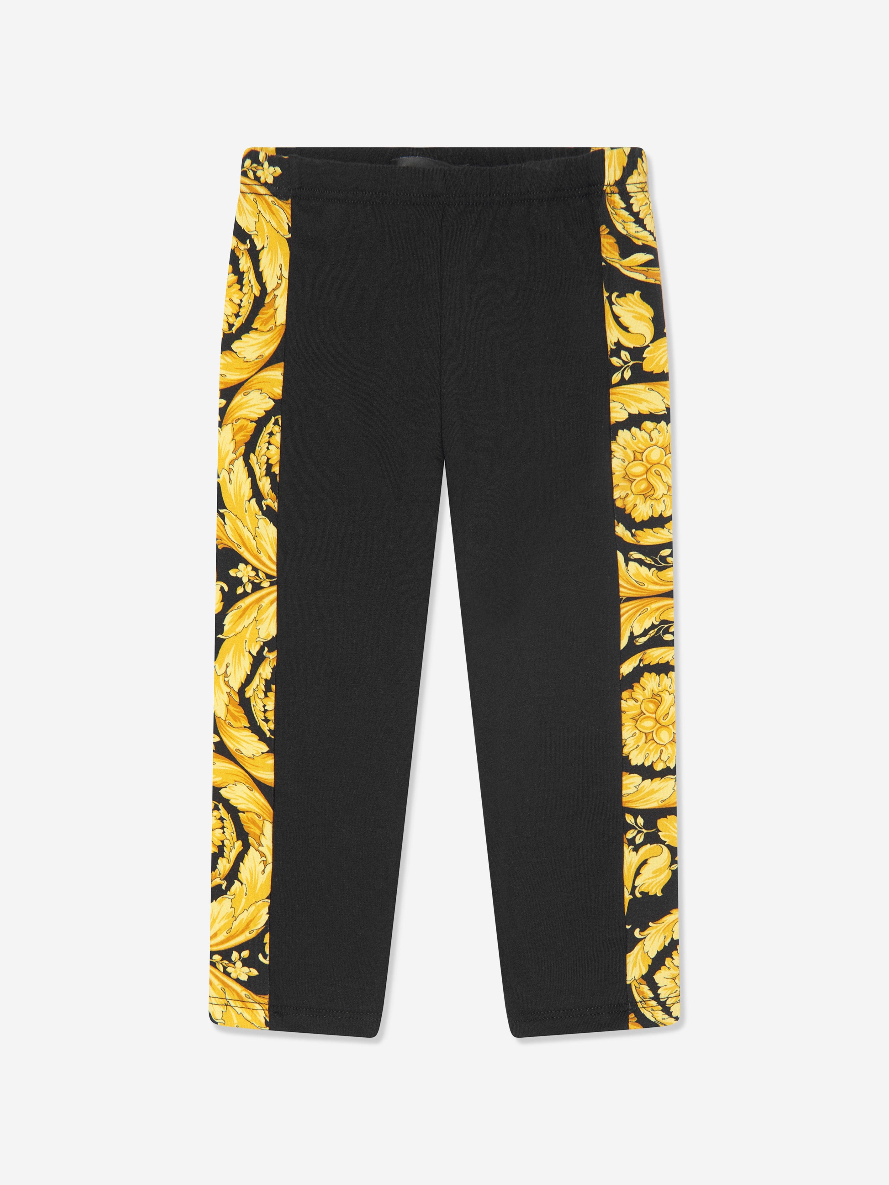 Versace Baby Girls Barocco Leggings in Black In China For Sale