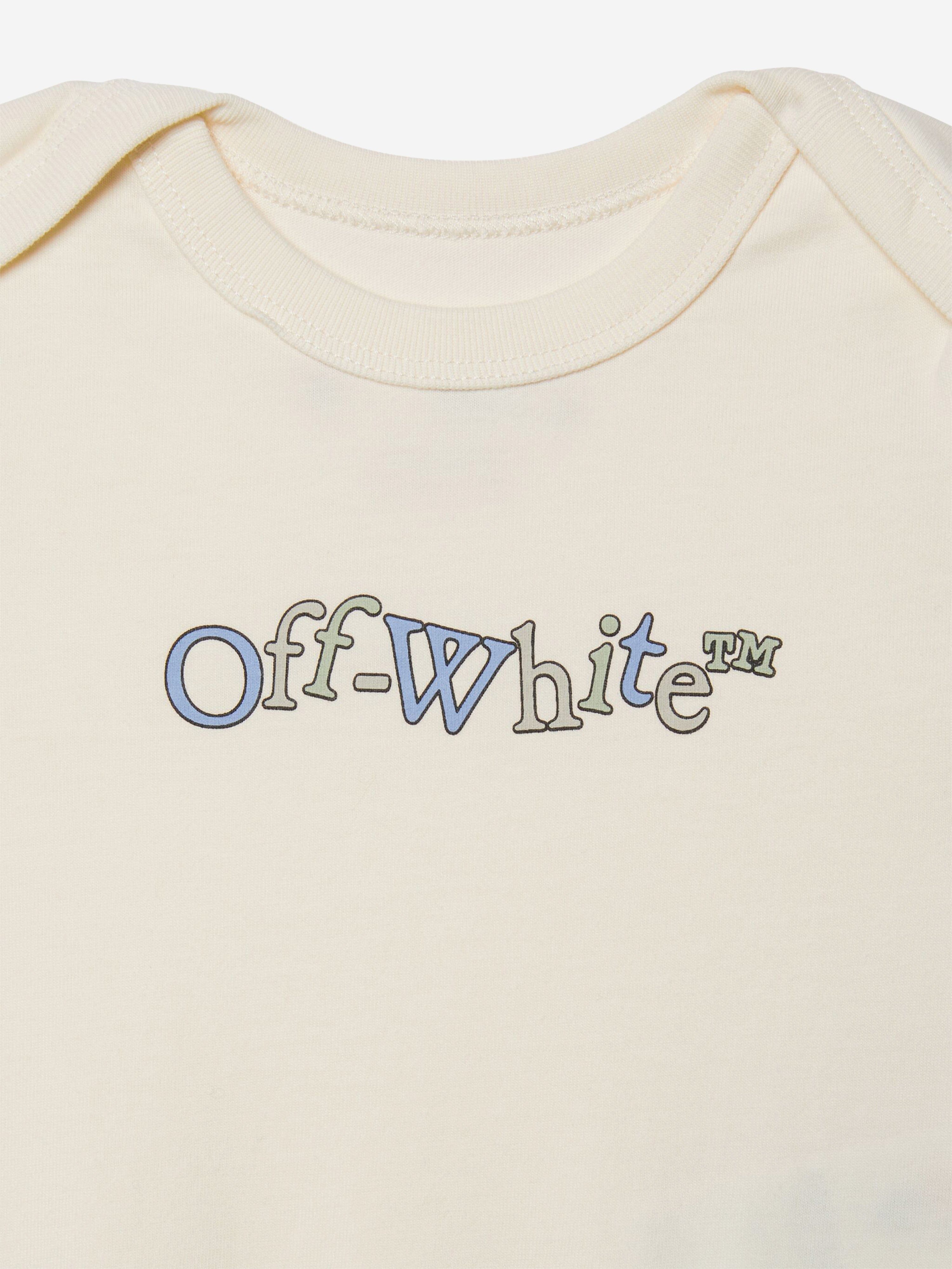 Off-White Baby Bookish Crazy 3 Pack Bodysuit Set in Multicolour Footlocker Pictures Sale Online